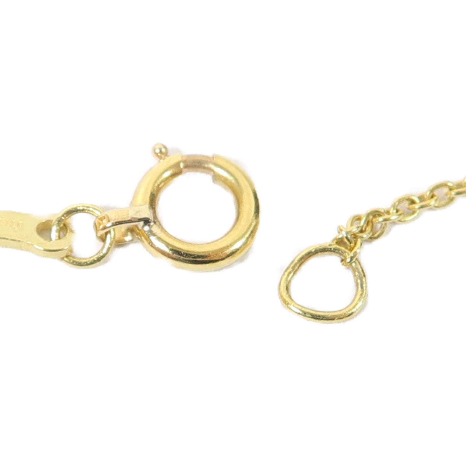 TIFFANY＆CO 18K黃金Ruby Open Heart項鍊金色
