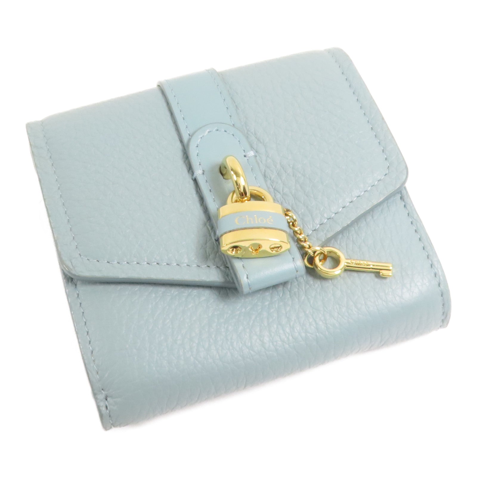 Chloe 牛皮皮革Wallet金扣錢包