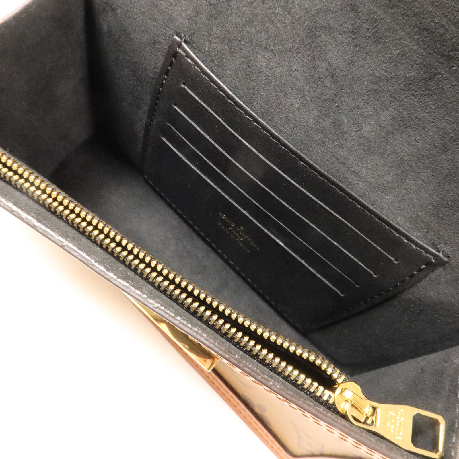 LOUIS VUITTON Monogram Reverse Dauphine Chain Wallet鏈帶肩背袋