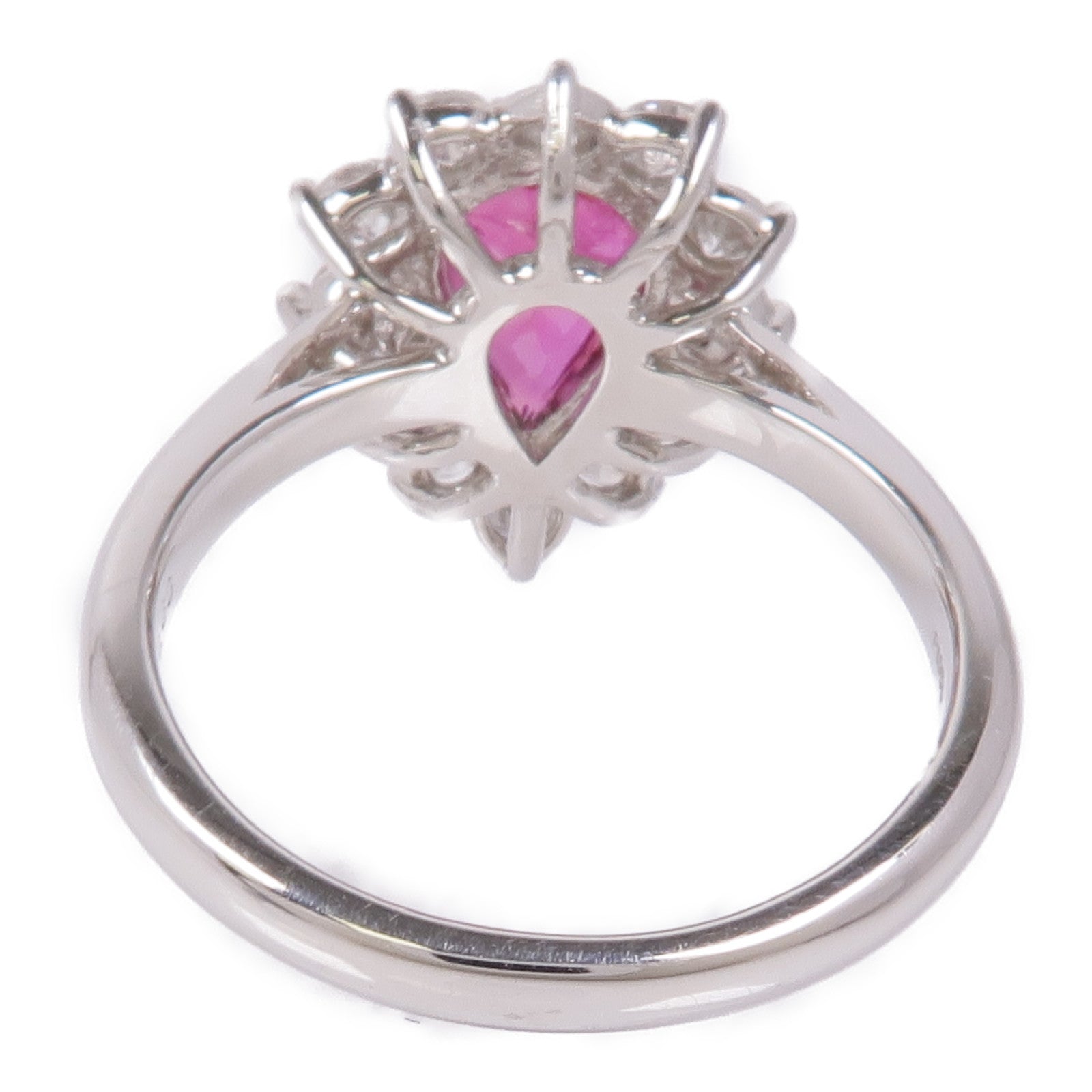 JEWELRY PT950鉑金Ruby/Diamond紅寶石/鑽石戒指US#6