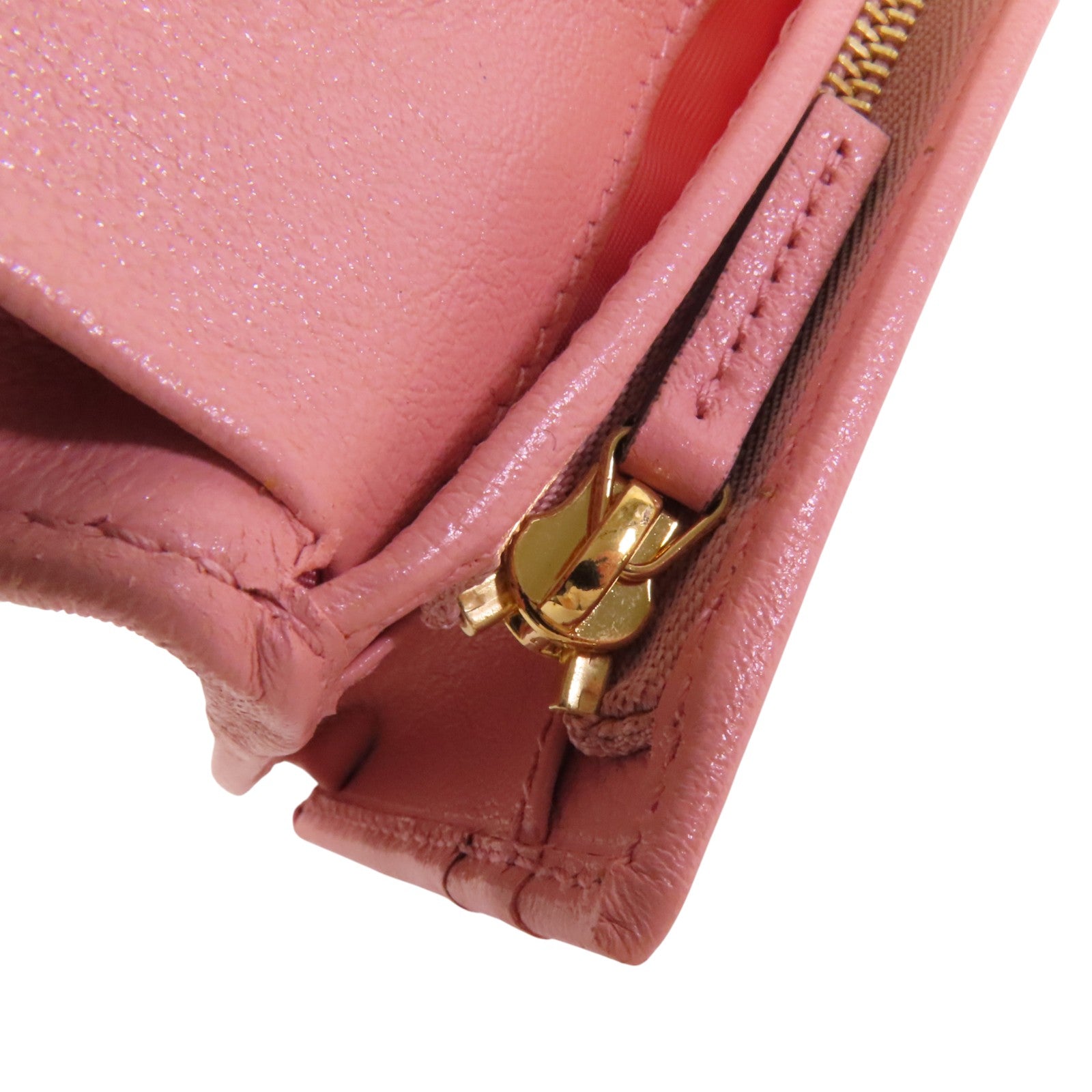 GUCCI 【激減優惠】牛皮皮革Fold Wallet金扣短錢包