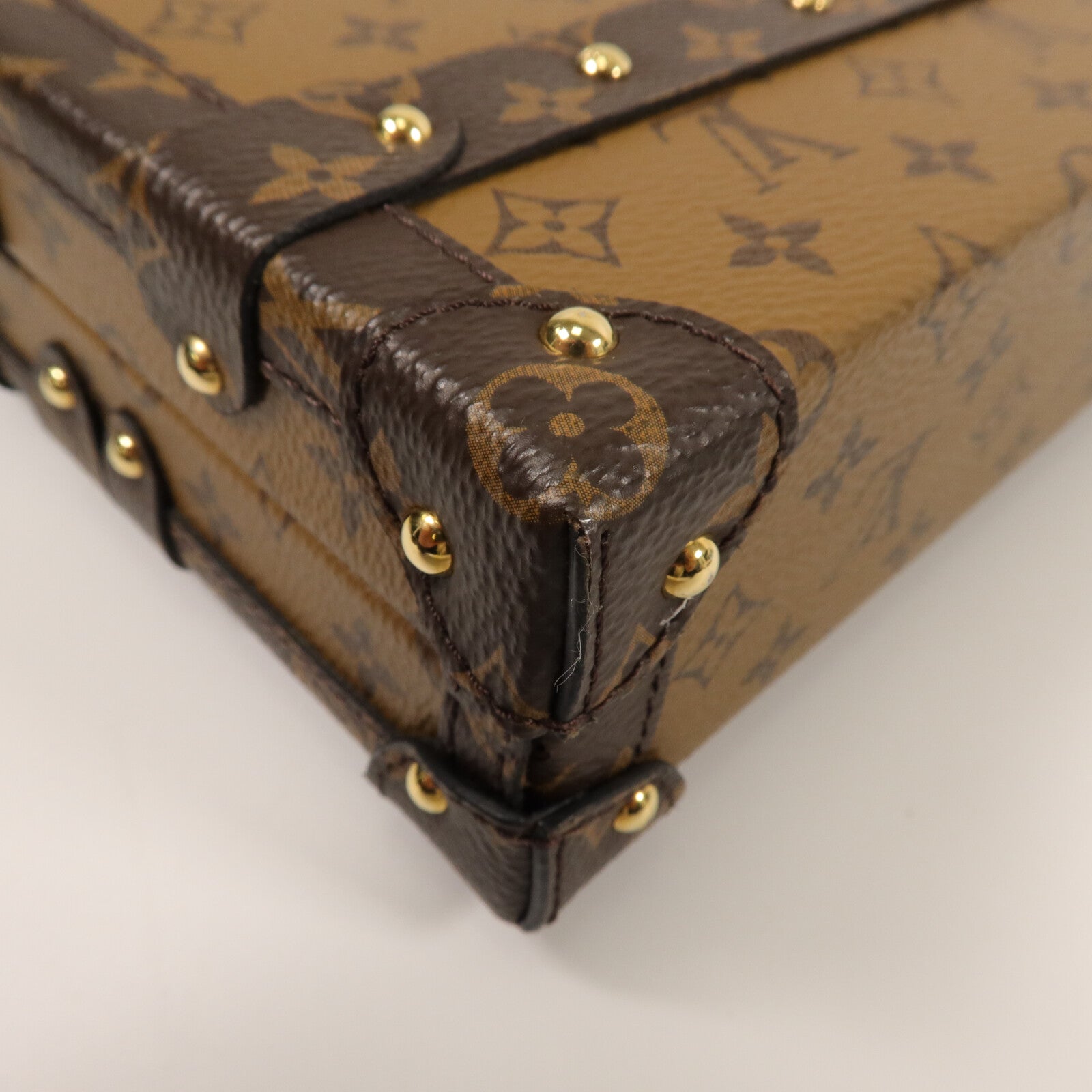 LOUIS VUITTON Monogram Reverse Petite Malle肩背袋