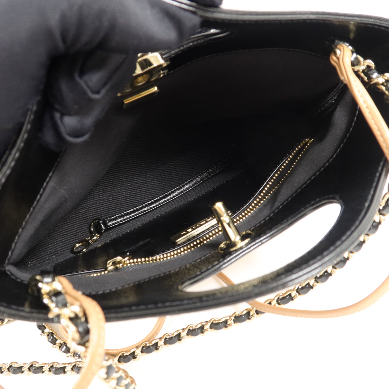 CHANEL 牛皮皮革31 Mini Shopping Bag鏈帶肩背袋