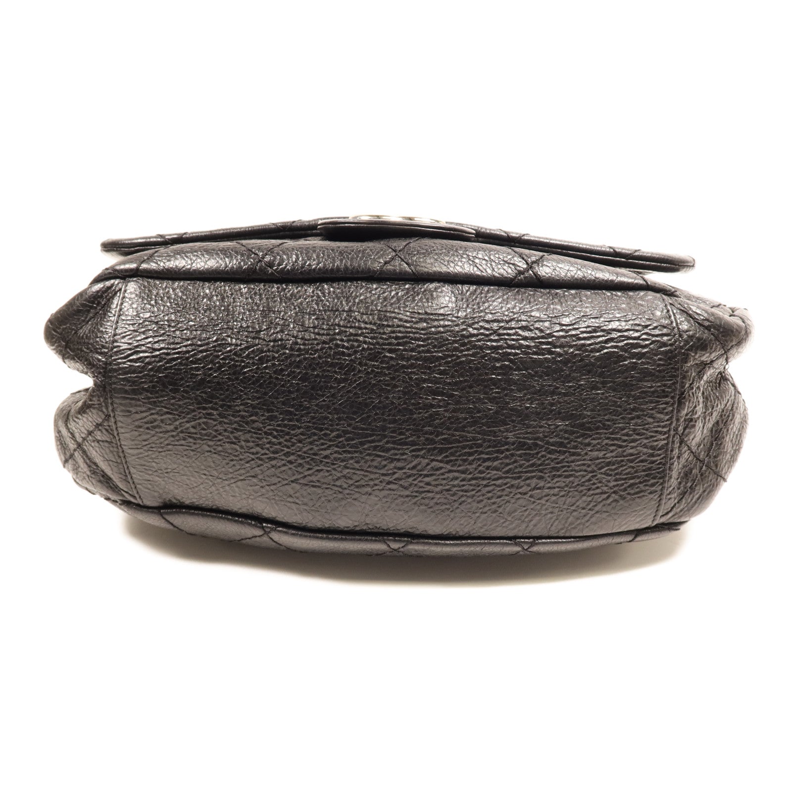 CHANEL 牛皮皮革Shoulder Bag銀扣肩背袋