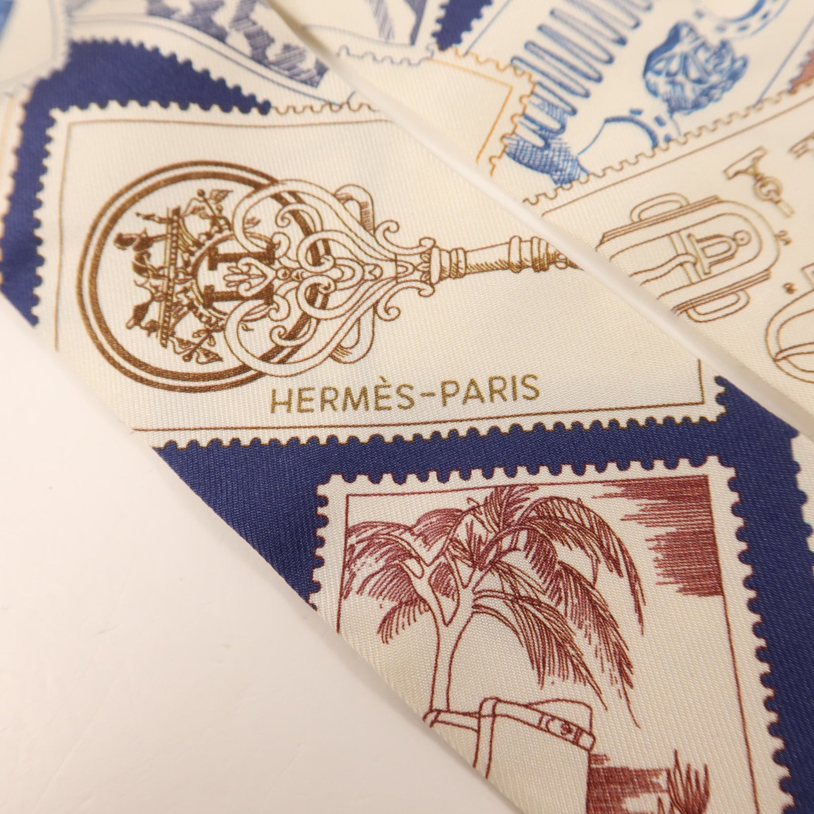 HERMES 絲質Twilly絲巾
