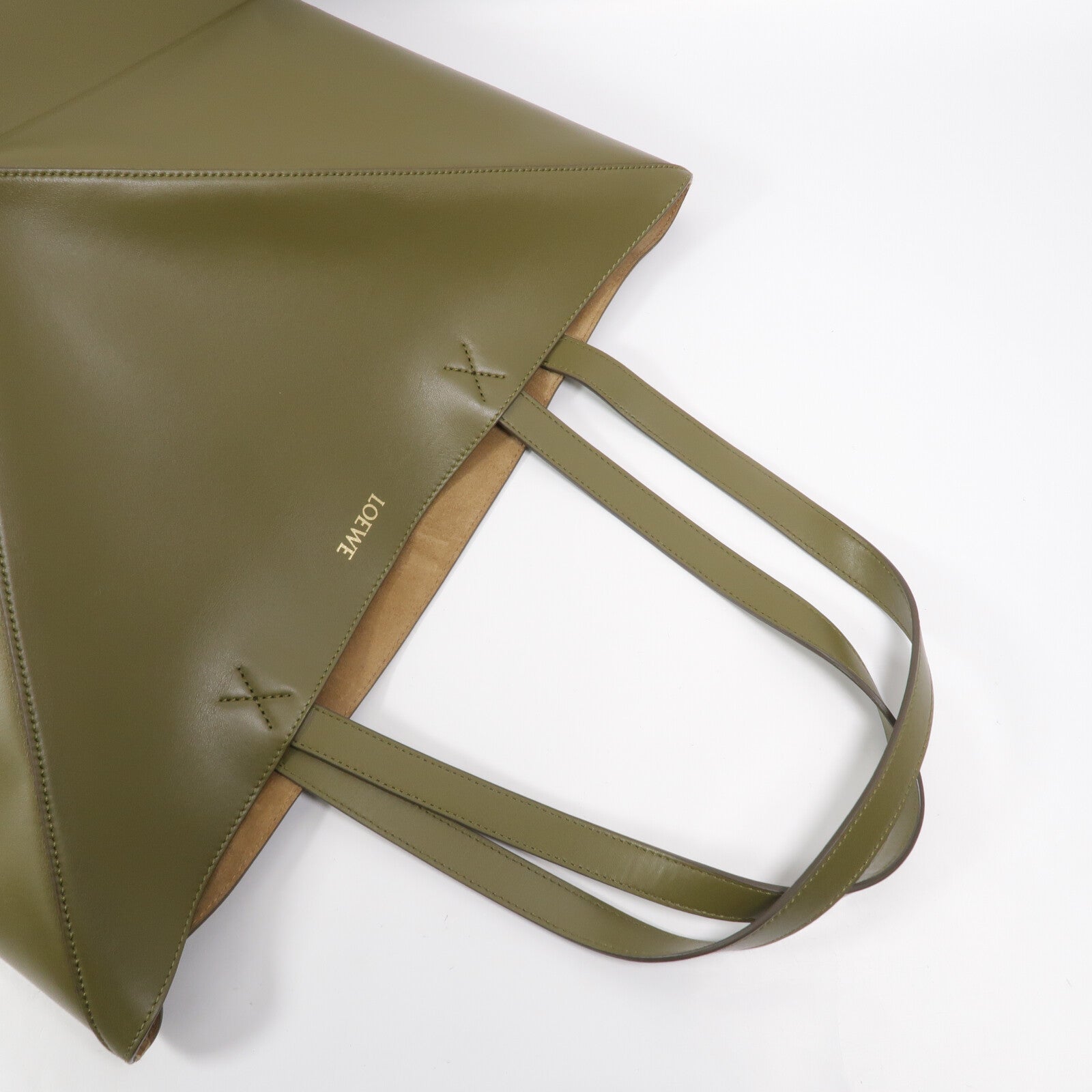 LOEWE 牛皮皮革Puzzle Fold Tote XL肩背袋