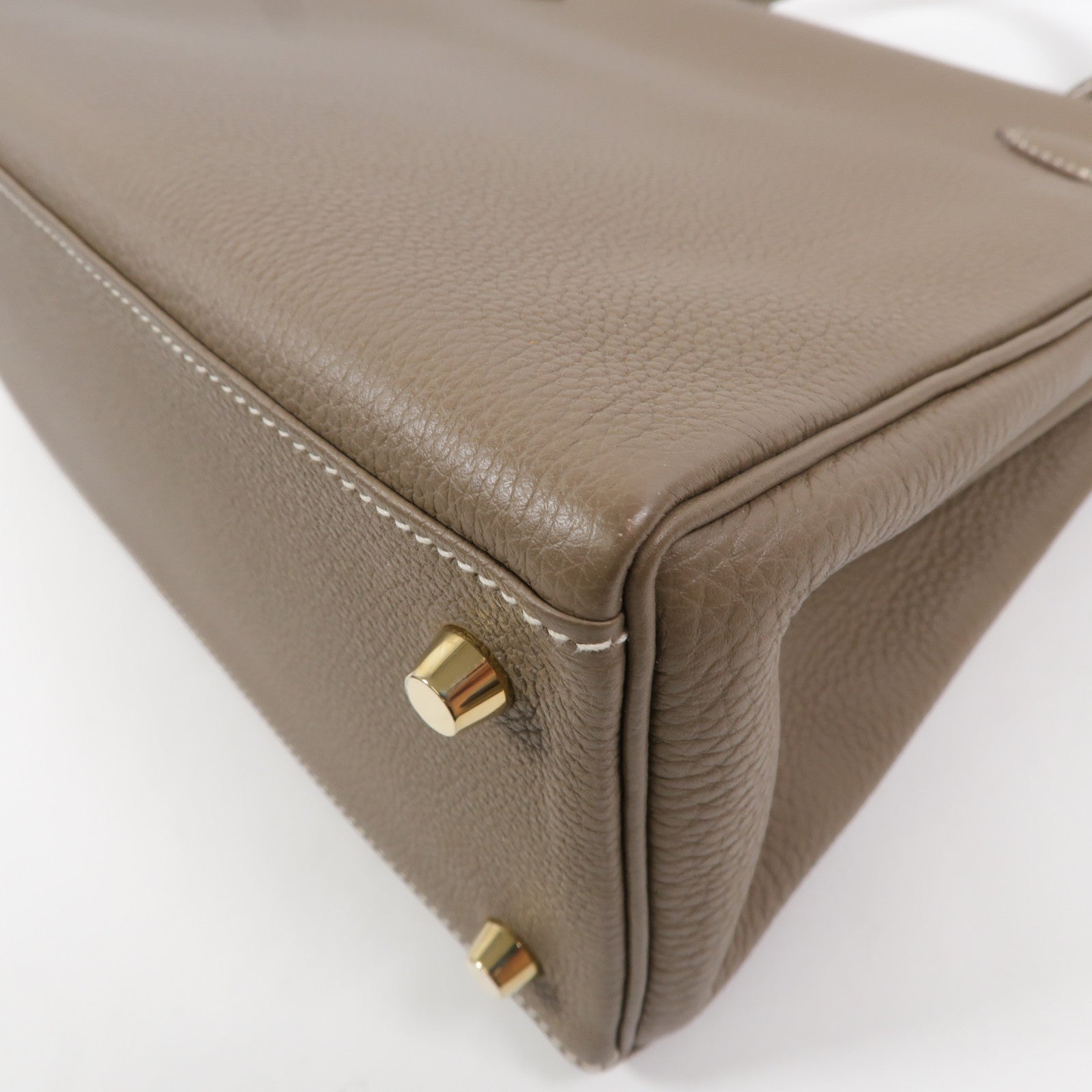 HERMES Togo皮革Kelly 28手挽肩背兩用袋Etoupe