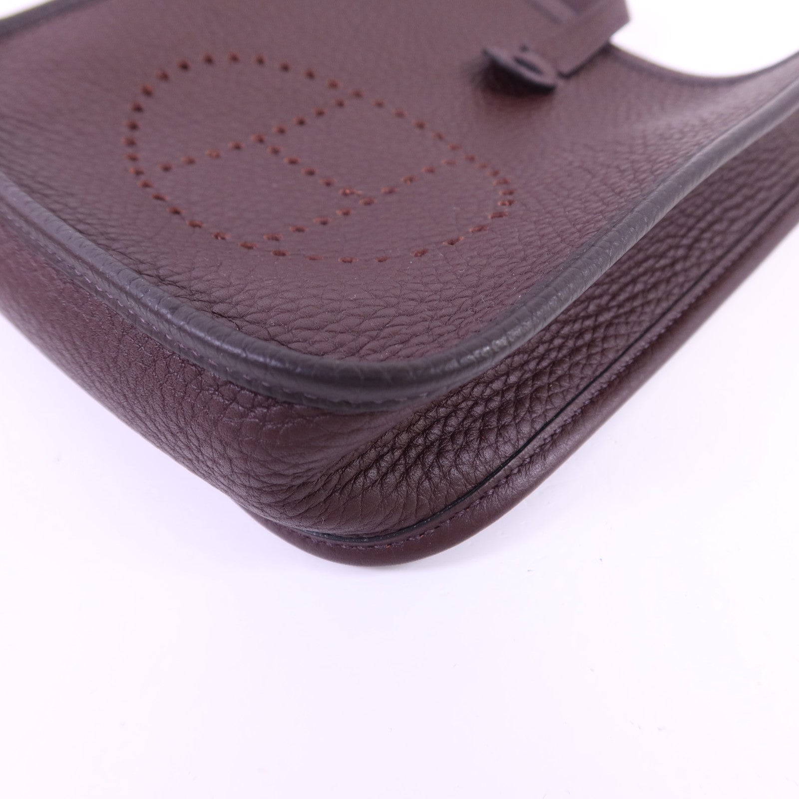 HERMES Clemence皮革Evelyne TPM金扣肩背袋