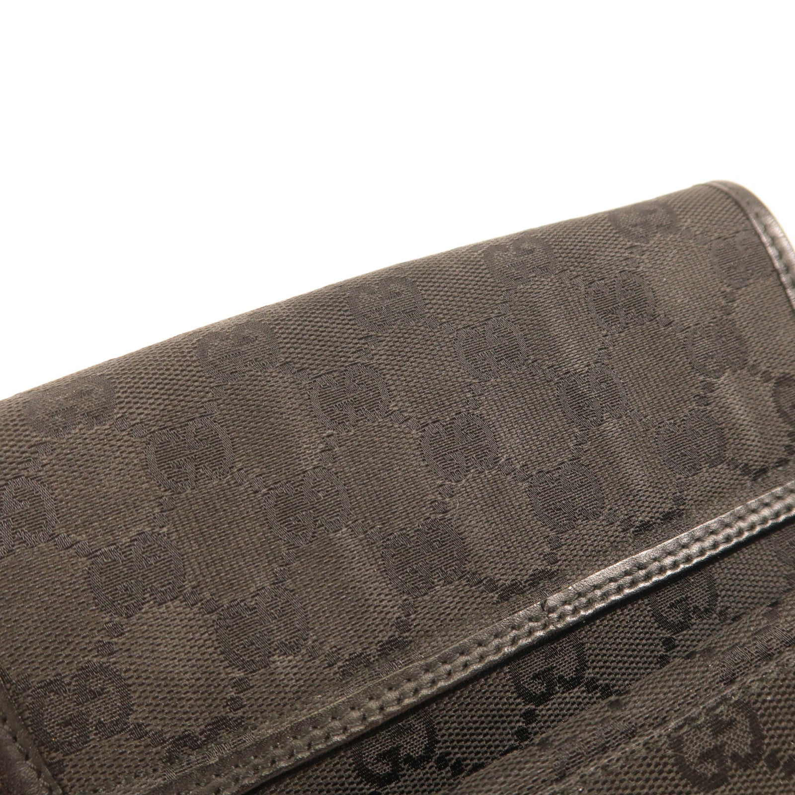 GUCCI 帆布Belt Bag銀扣肩背袋