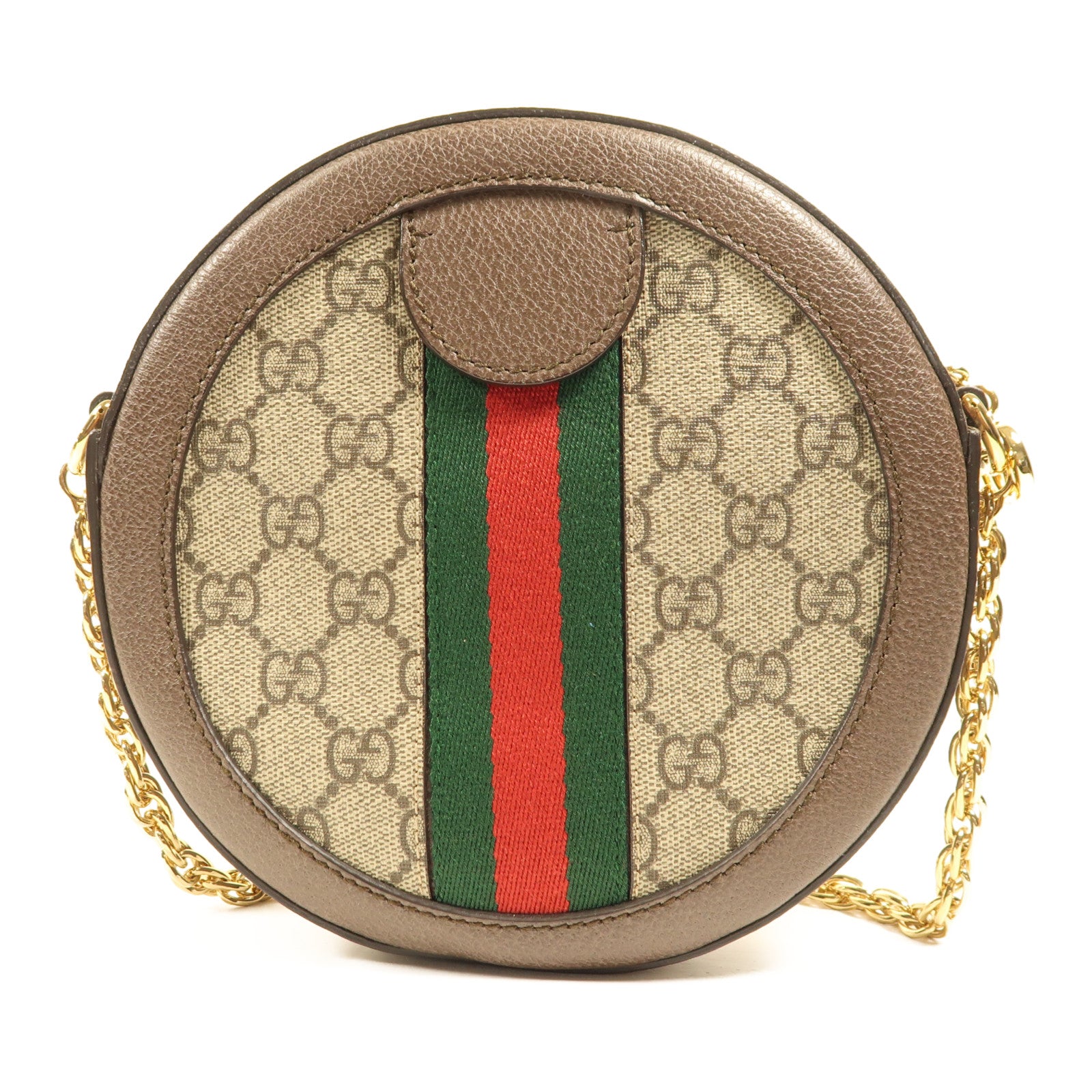 GUCCI 塗層帆布Ophidia Mini GG金扣肩背袋