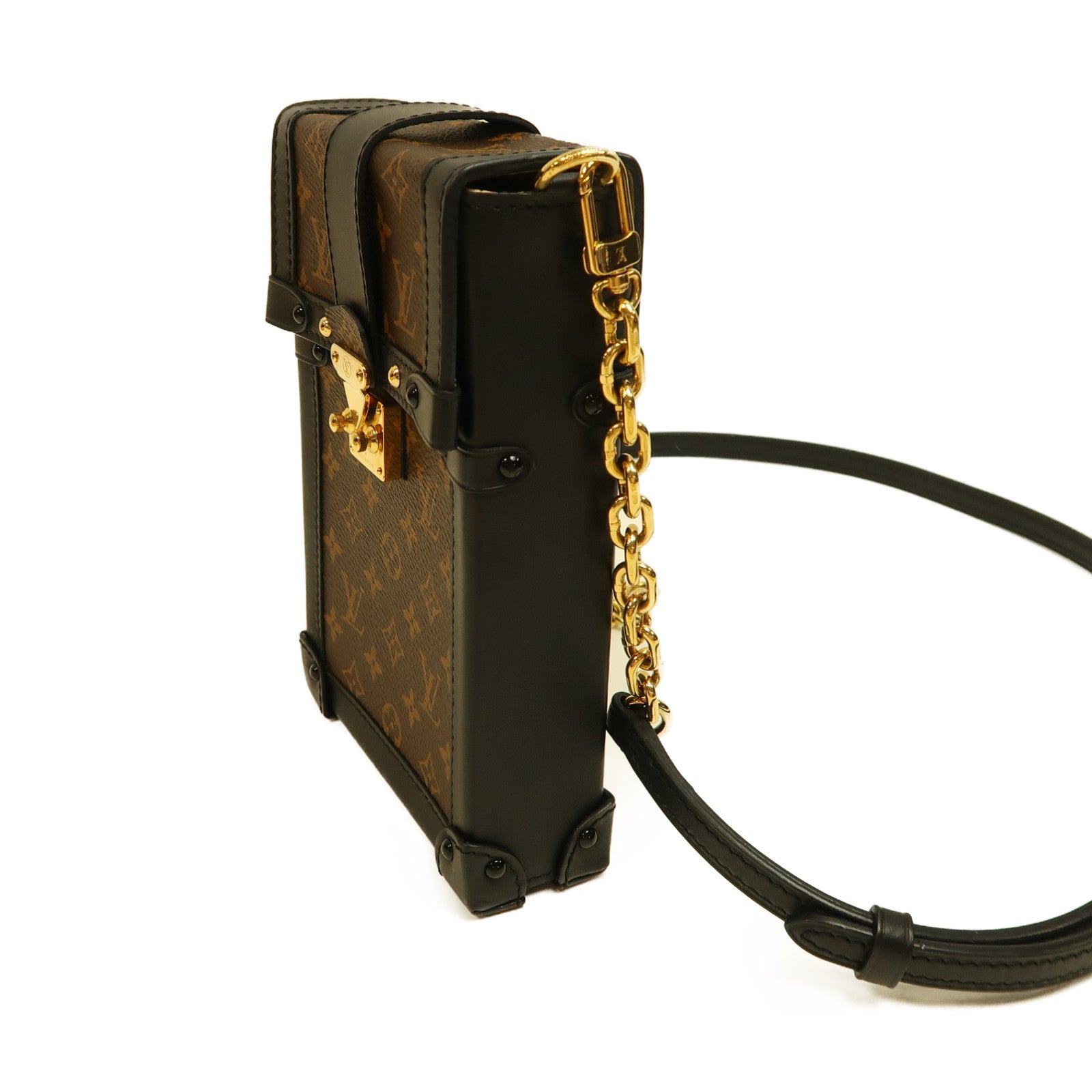 LOUIS VUITTON 【激減優惠】Monogram Po Truck Vert金扣肩背袋啡色