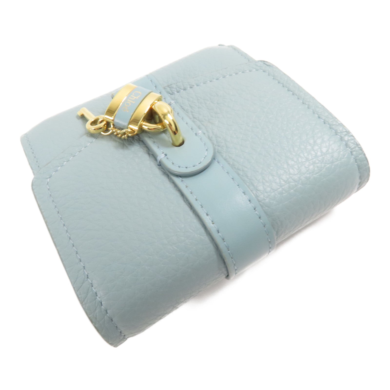 Chloe 牛皮皮革Wallet金扣錢包