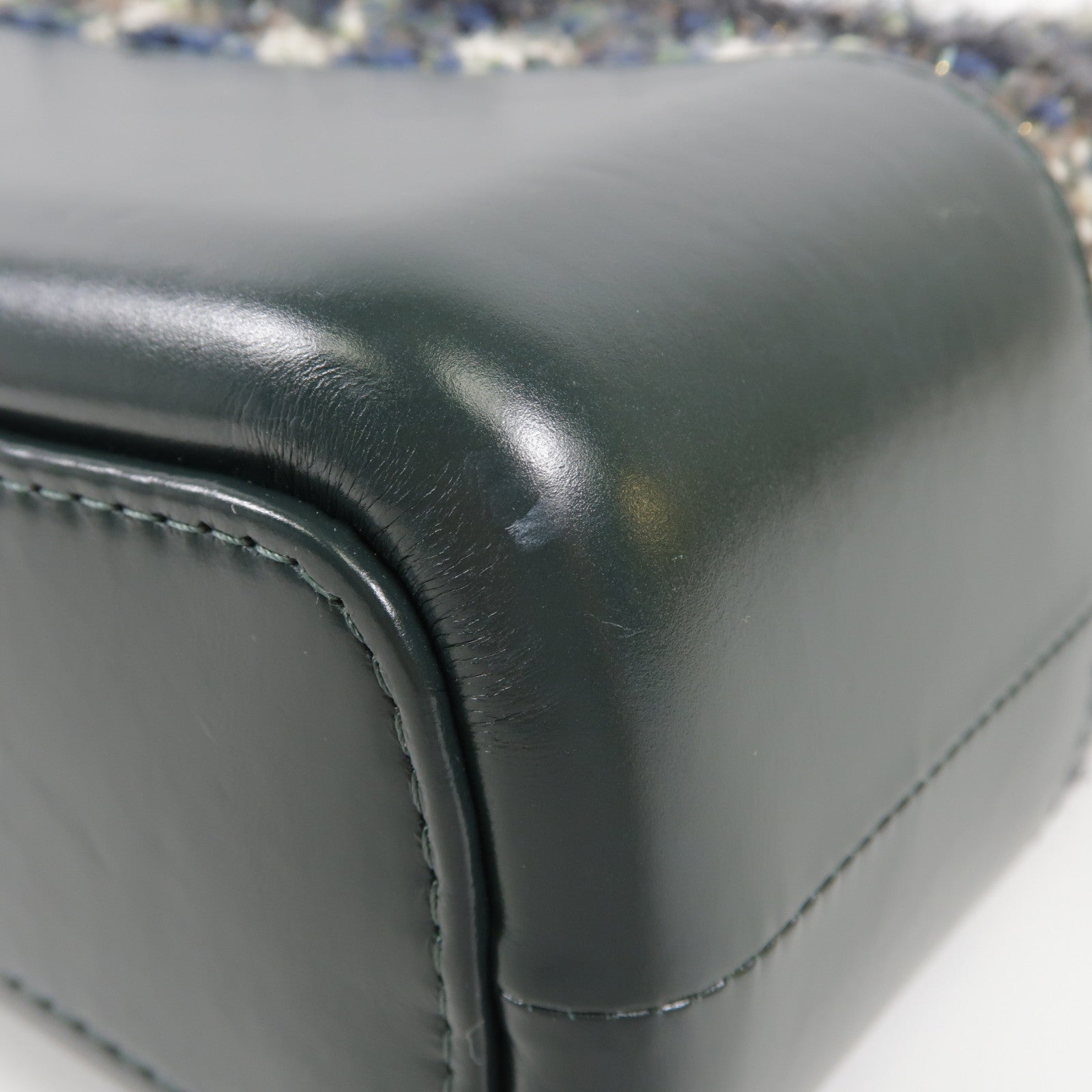 CHANEL 斜紋軟呢Gabrielle bag金扣/銀扣鏈帶肩背袋