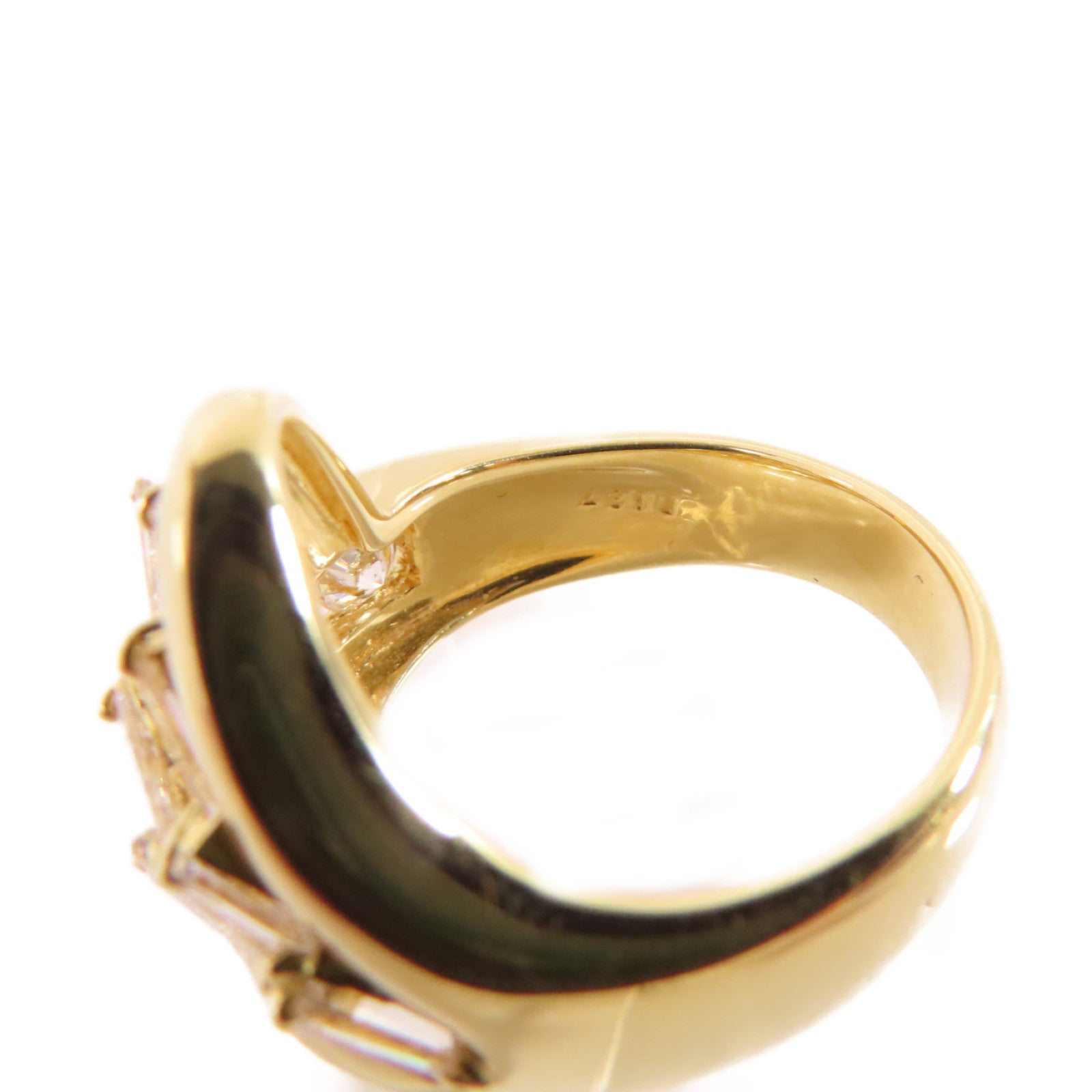 JEWELRY 【激減優惠】18K黃金/1.37ct鑽石Diamond Ring戒指US#6.25