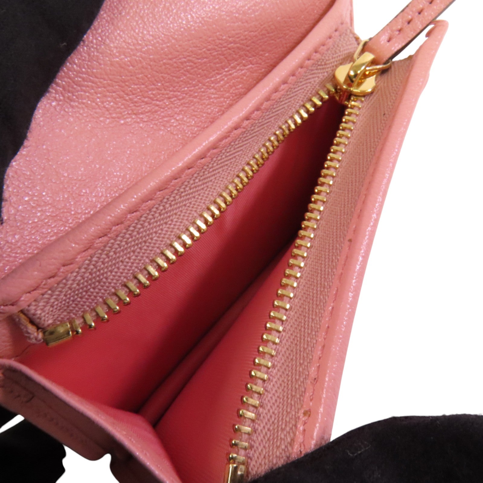 GUCCI 【激減優惠】牛皮皮革Fold Wallet金扣短錢包