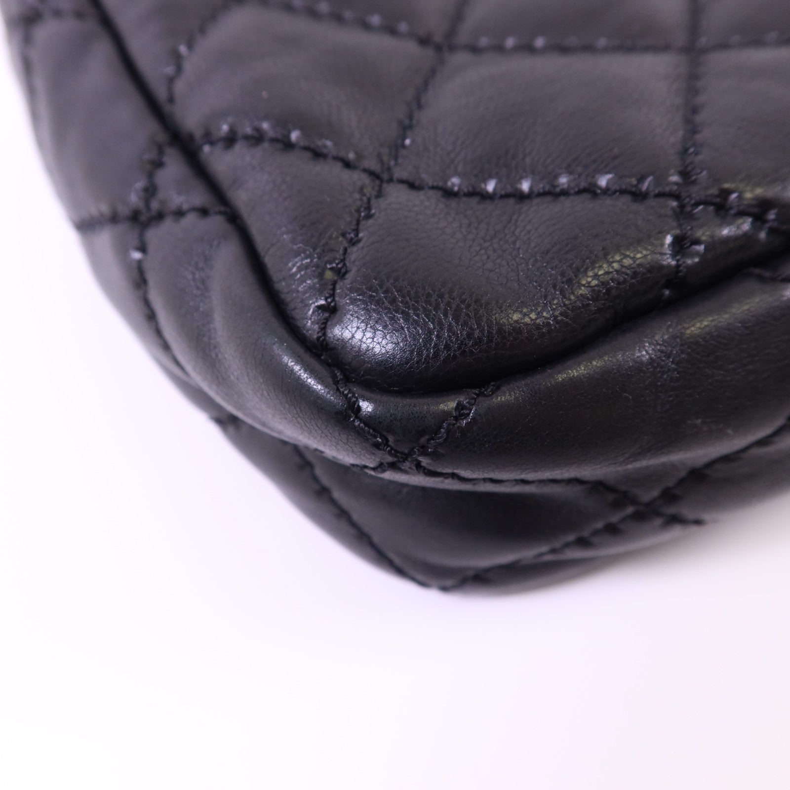 CHANEL 牛皮皮革Shoulder Bag金扣肩背袋