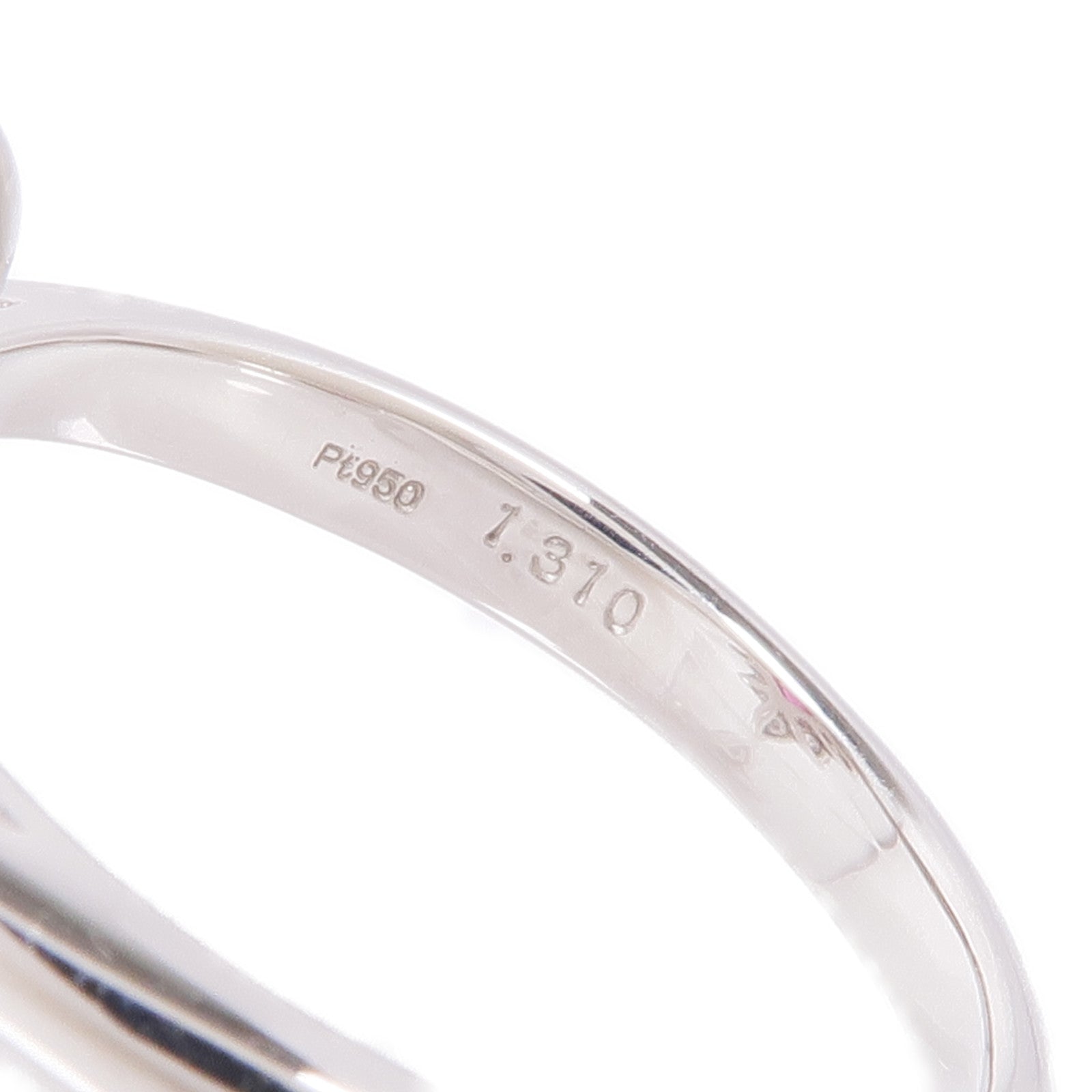 JEWELRY PT950鉑金Ruby/Diamond紅寶石/鑽石戒指US#6