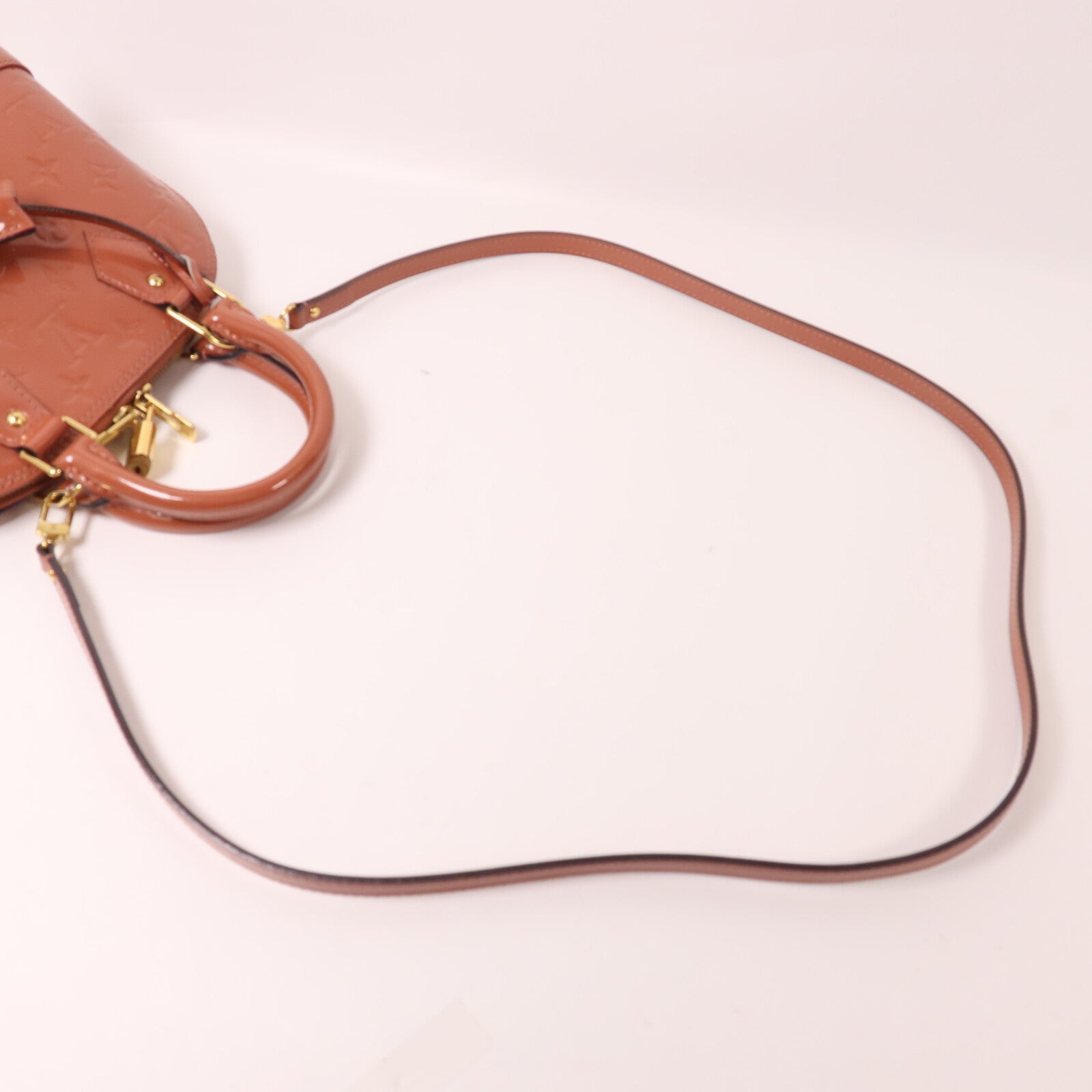 LOUIS VUITTON Monogram Vernis Alma BB手挽肩背兩用袋
