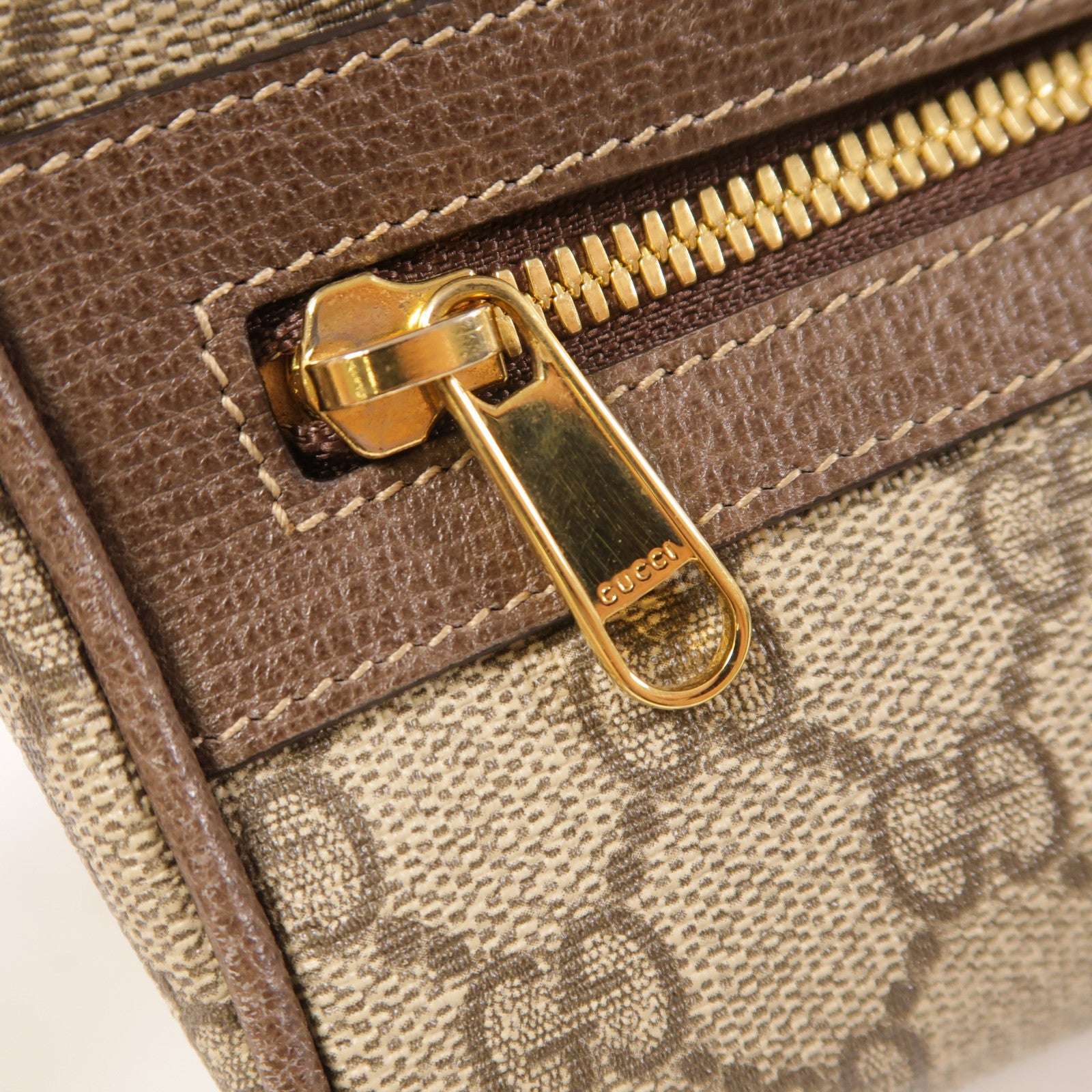 GUCCI GG Ophidia Waist Bag PVC coated canvas 517076 Brown