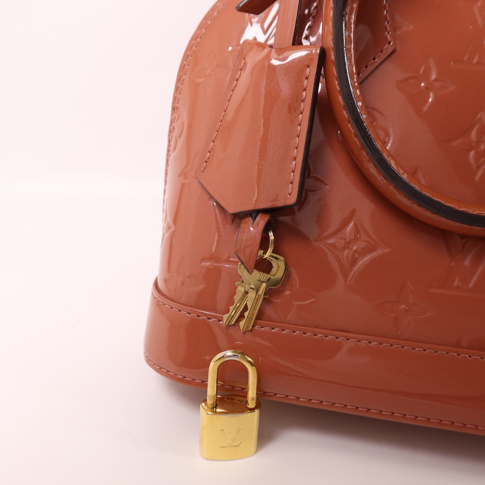 LOUIS VUITTON Monogram Vernis Alma BB手挽肩背兩用袋