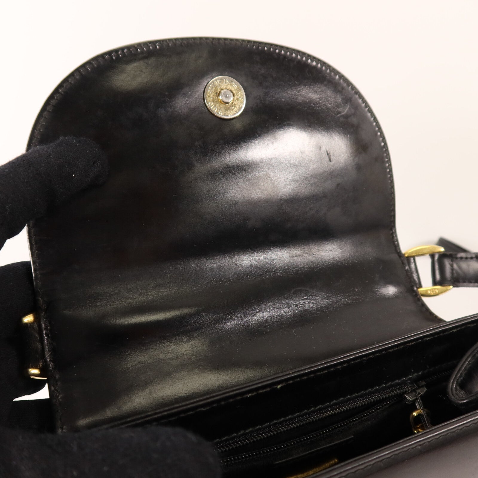GUCCI 牛皮皮革Vintage Shoulder Bag肩背袋
