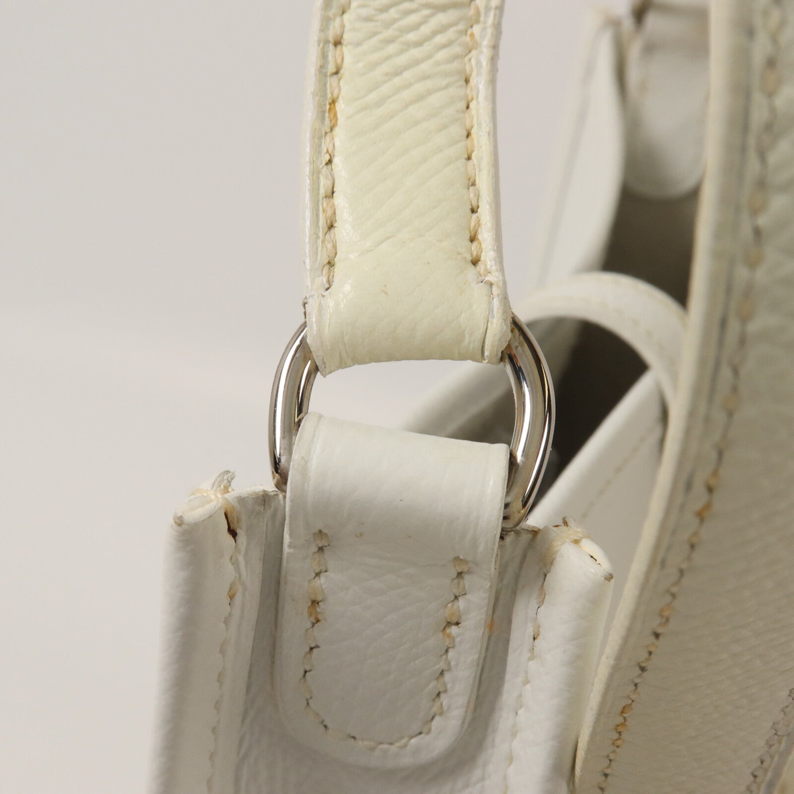 HERMES Epsom皮革Evelyne TPM肩背袋White