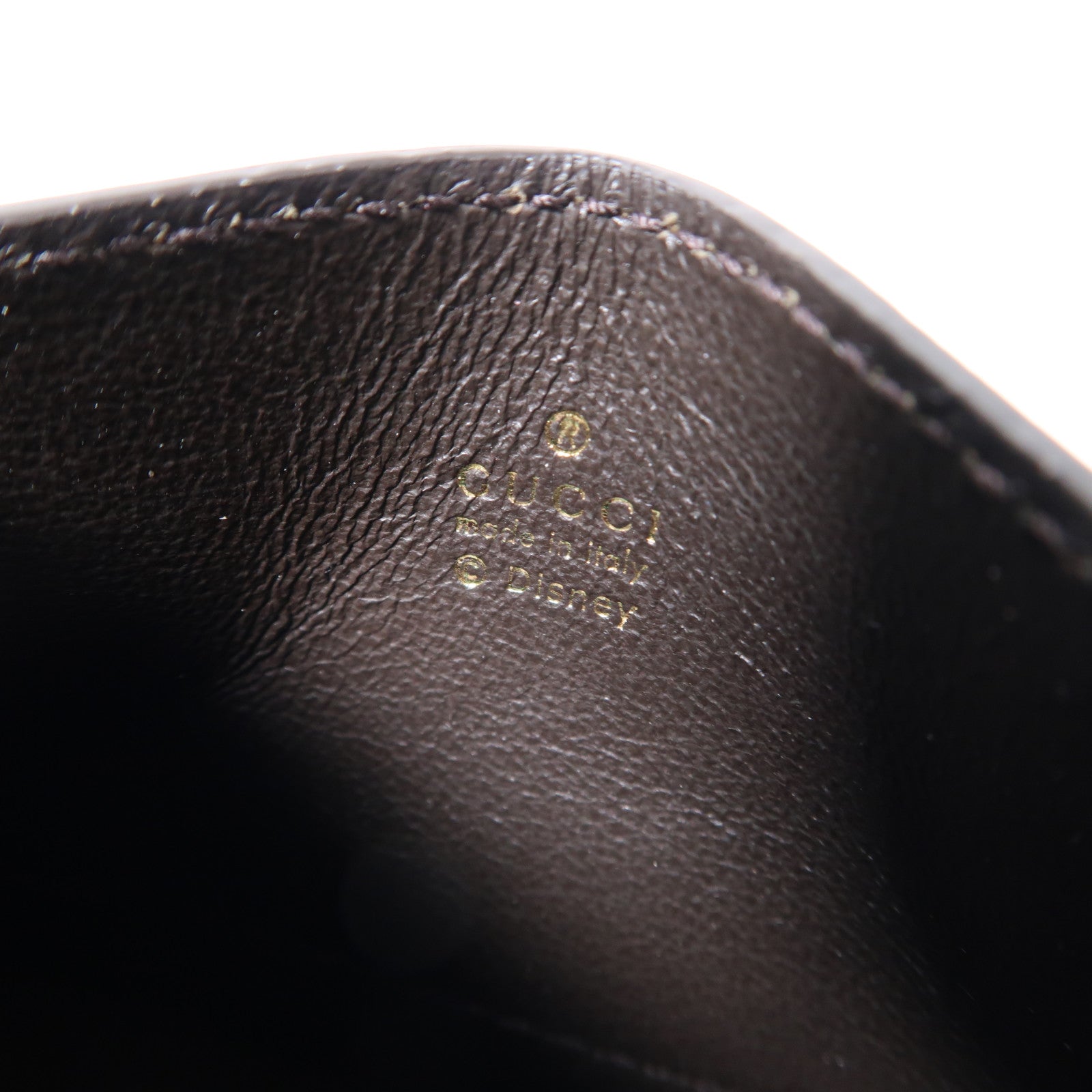 GUCCI 塗層帆布Disney x Gucci Mickey Mouse Card Case卡片套啡色