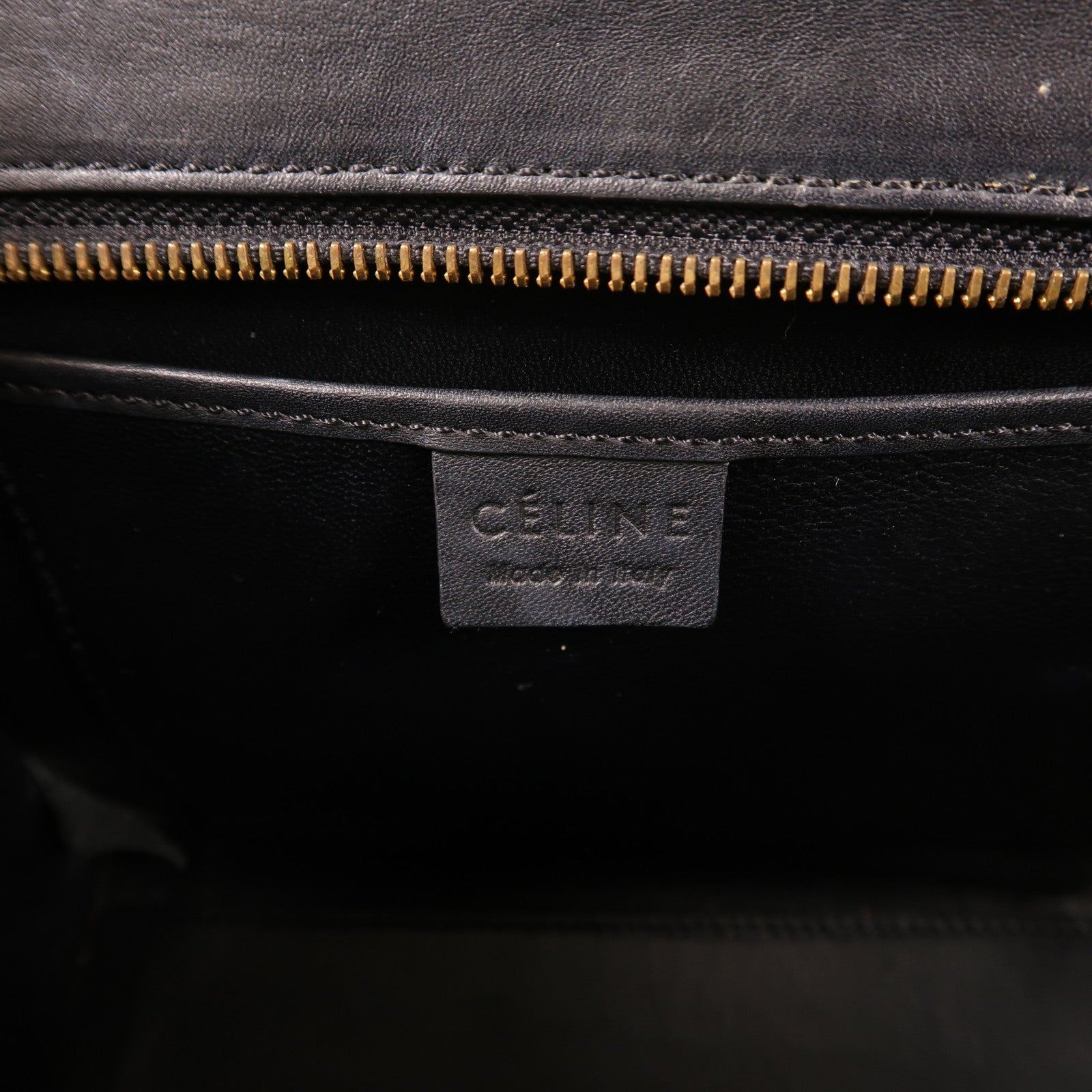 CELINE 牛皮皮革Nano Luggage金扣手挽肩背兩用袋