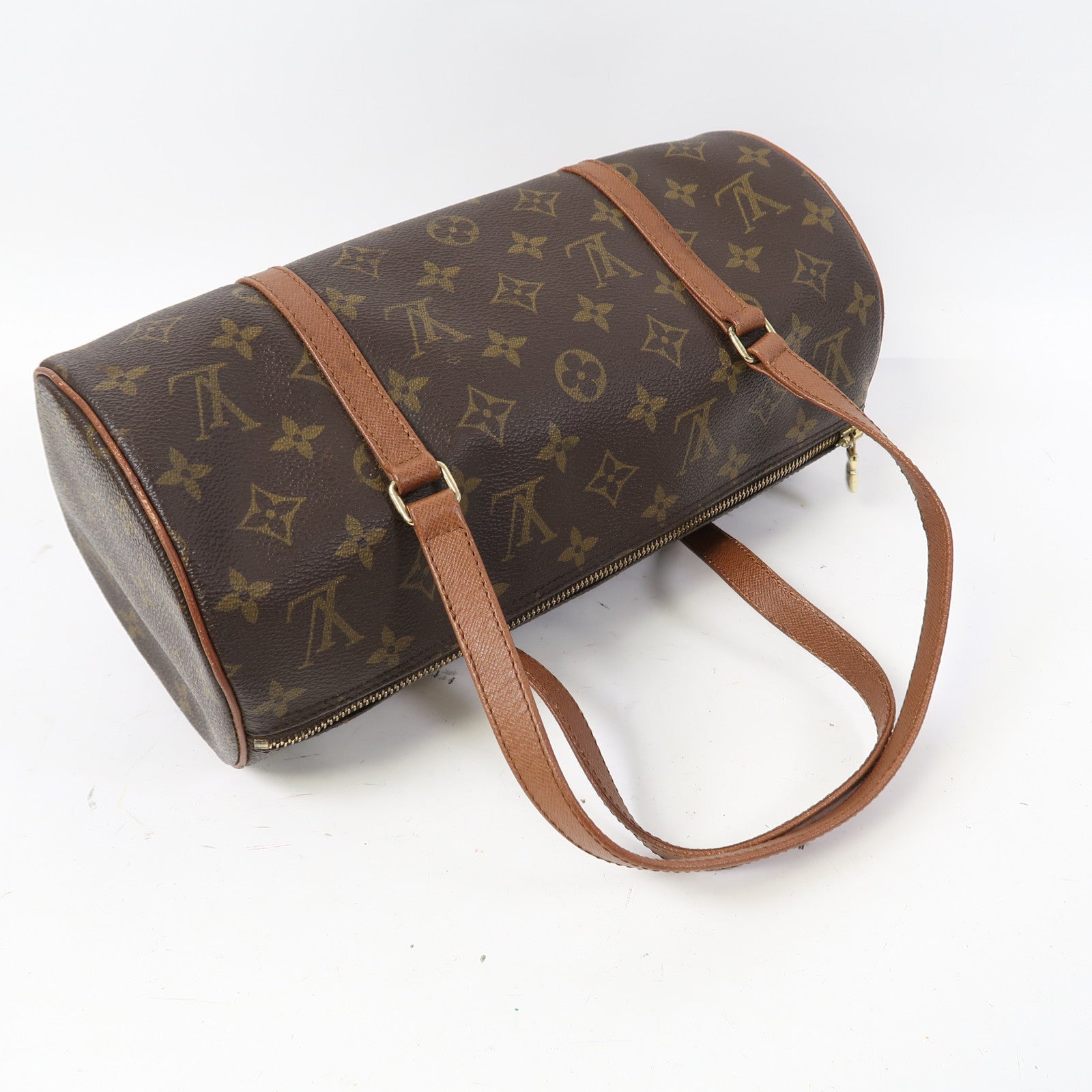 LOUIS VUITTON 【激減優惠】Monogram Papillon 30金扣肩背袋啡色