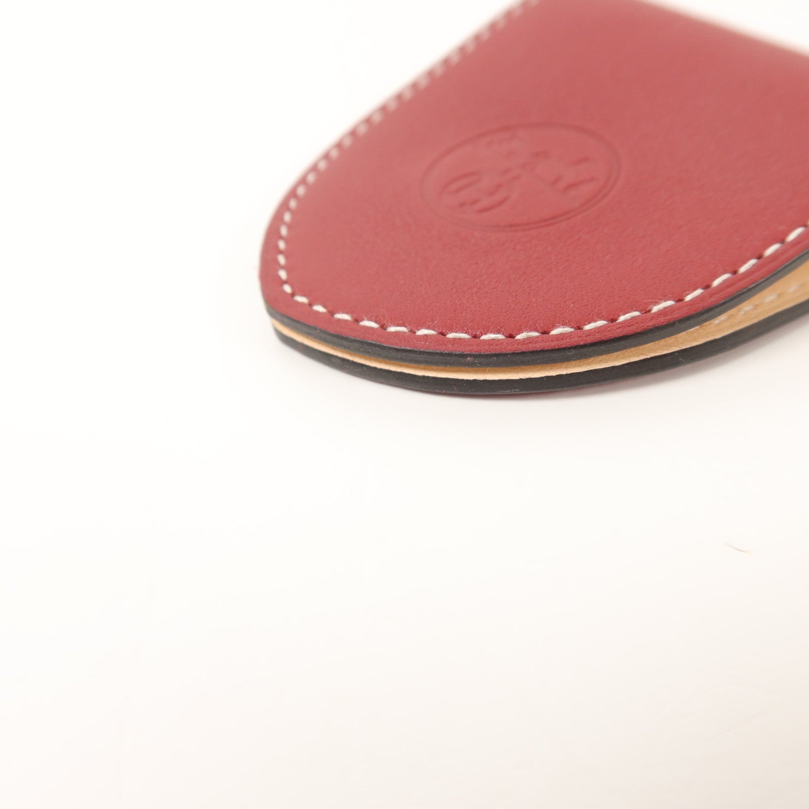 HERMES Swift皮革Money Clip鈔票夾Rouge Vermillon
