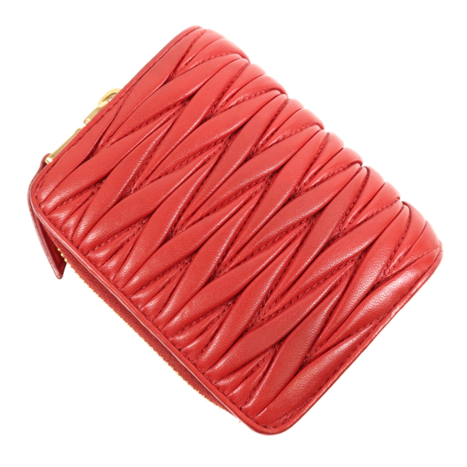 Miu Miu 羊皮皮革Wallet金扣錢包