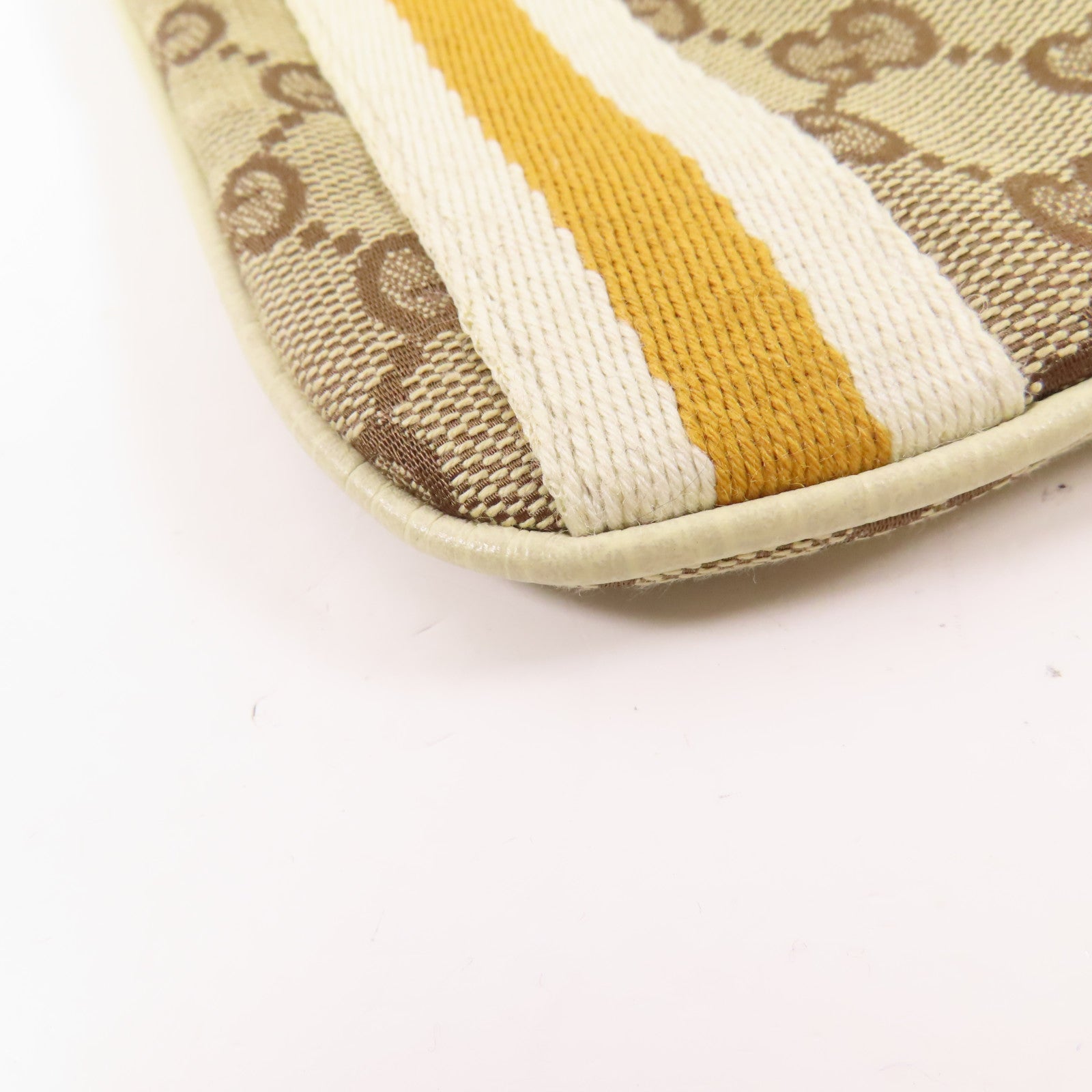 GUCCI 帆布Shouder Bag金扣肩背袋
