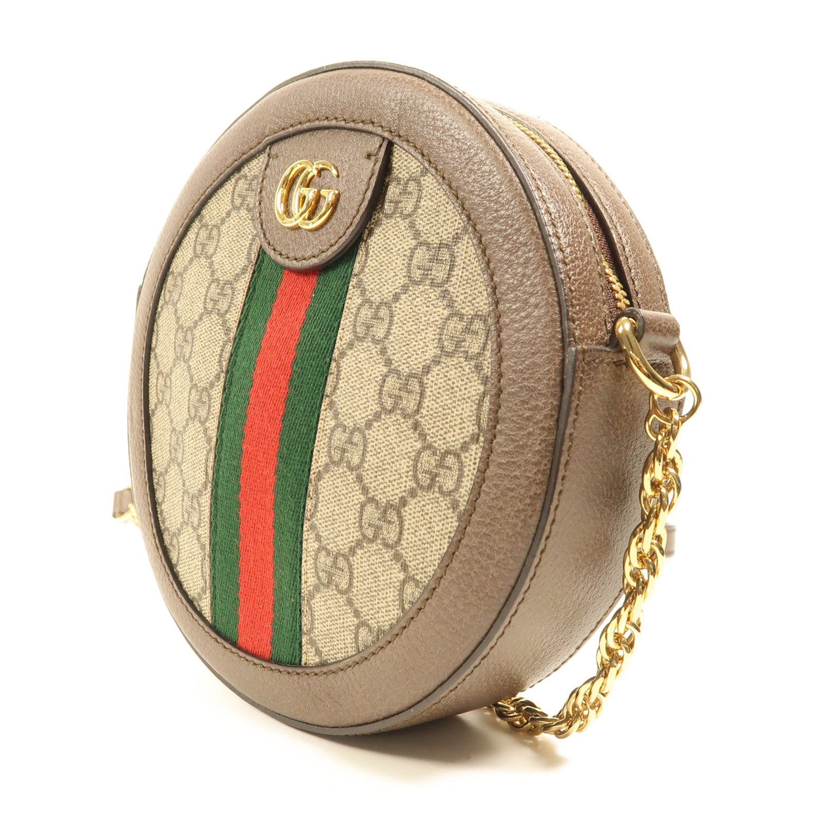 GUCCI 塗層帆布Ophidia Mini GG金扣肩背袋