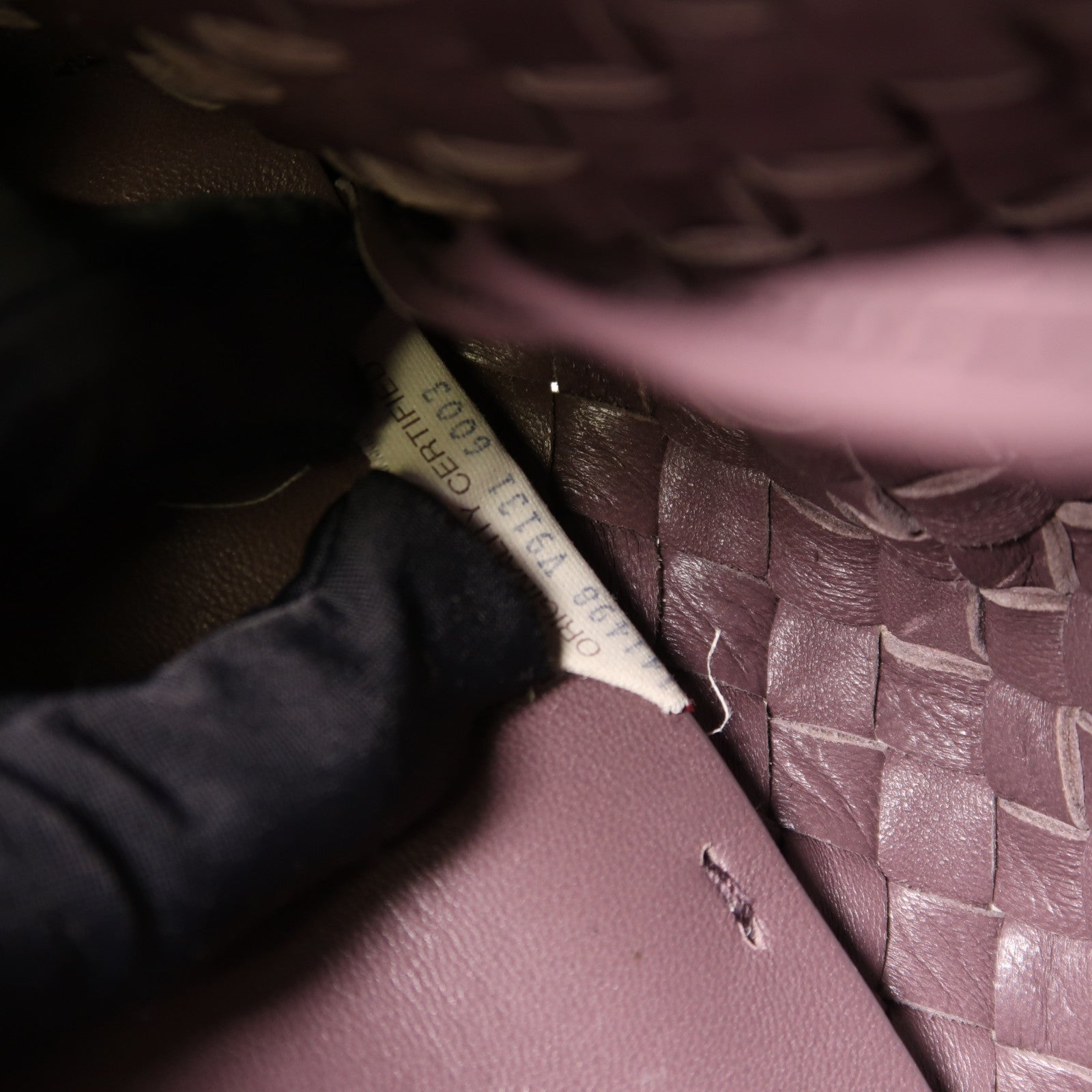 BOTTEGA VENETA BV Tote Bag Lambskin Leather Purple 141498