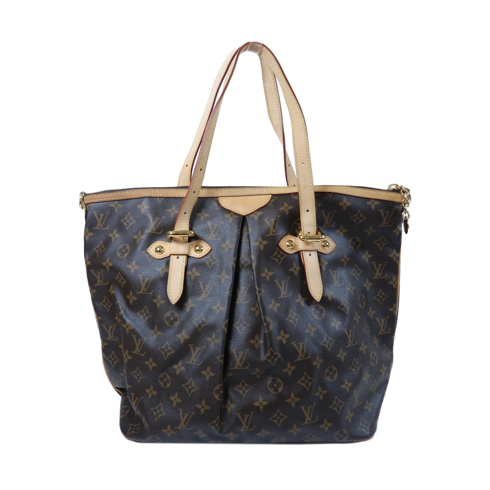 LOUIS VUITTON 【激減優惠】Monogram Palermo GM金扣手挽肩背兩用袋啡色