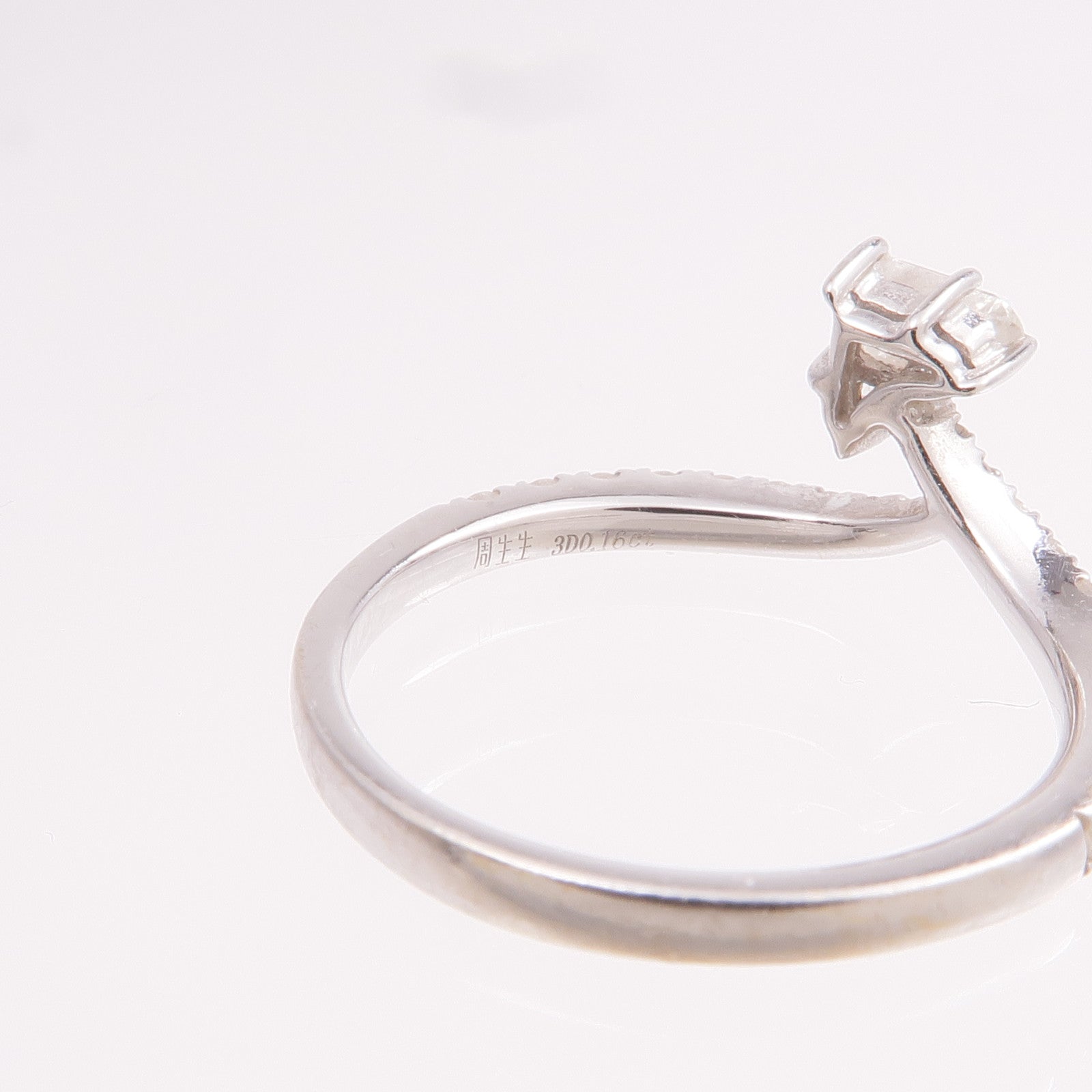 JEWELRY 18K白金Diamond Ring鑽石戒指US#4.25