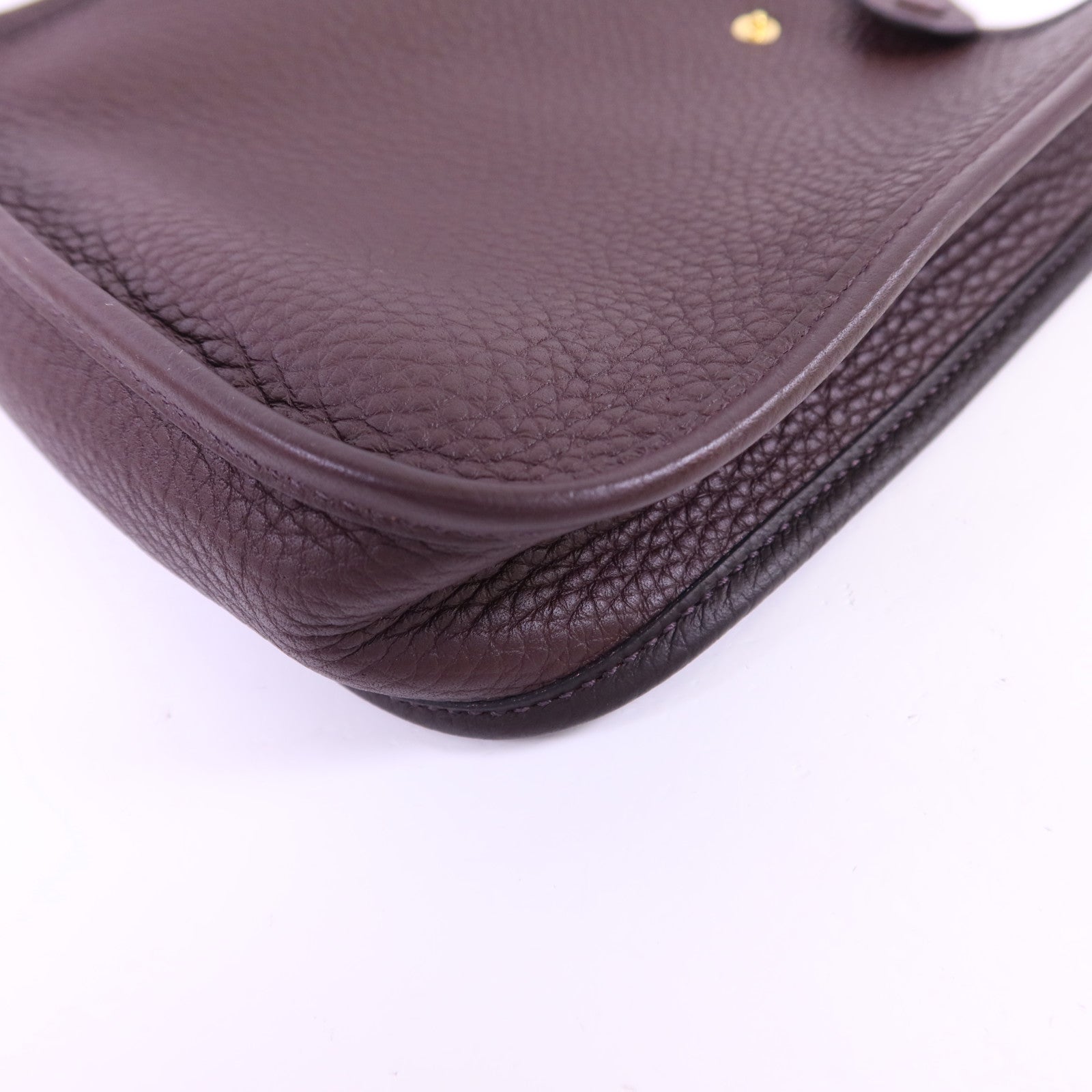 HERMES Clemence皮革Evelyne TPM金扣肩背袋