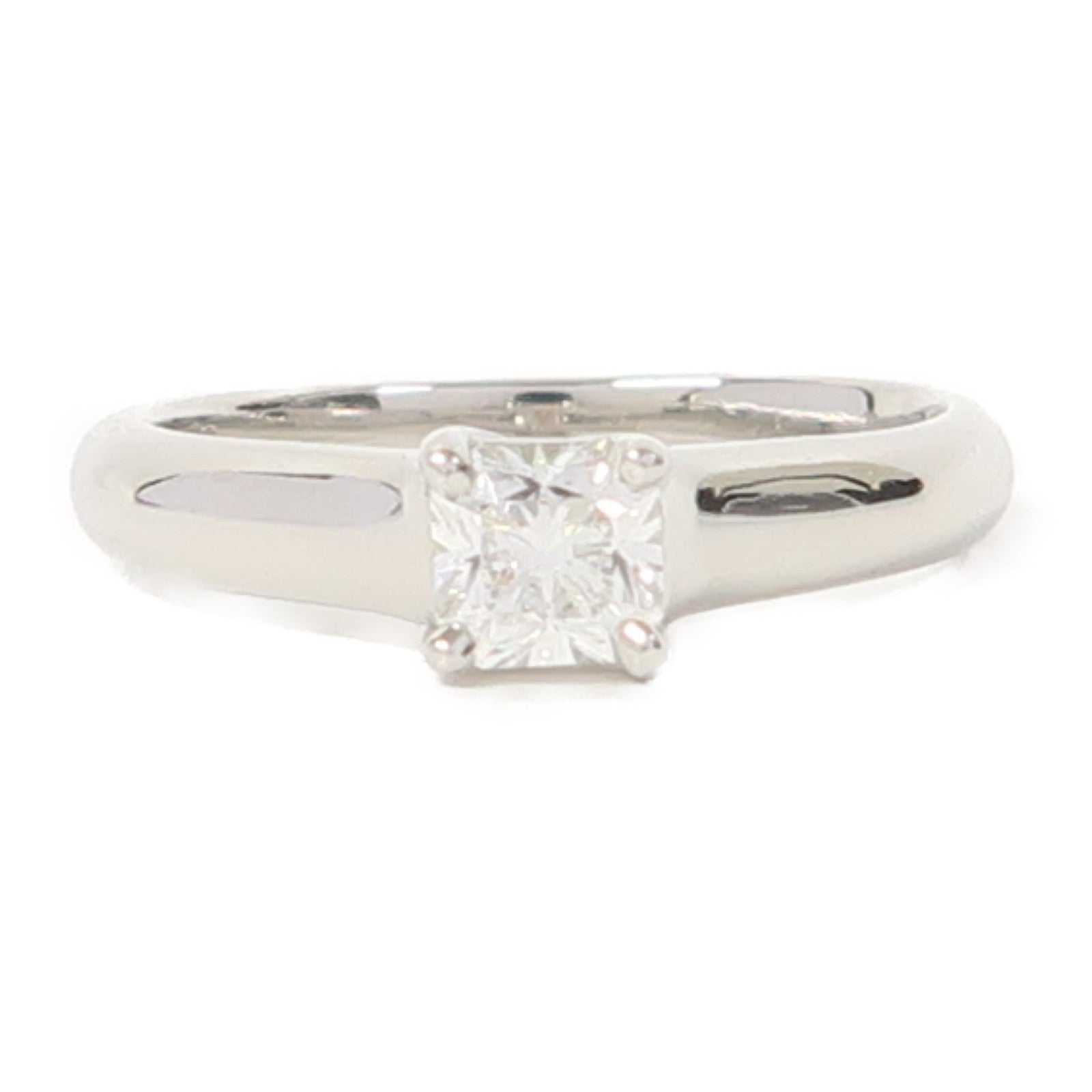 TIFFANY＆CO 【激減優惠】Pt950鉑金Diamond Ring0.37ct鑽石戒指US#4.75