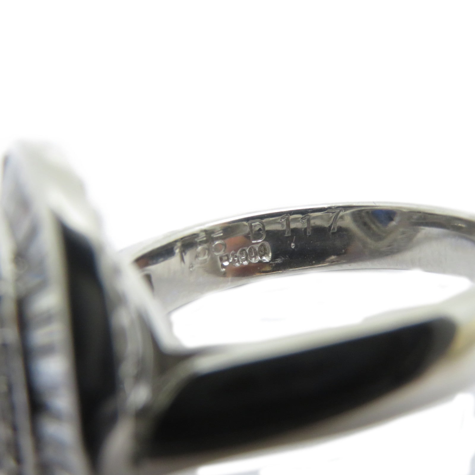 JEWELRY PT900鉑金Sapphire Ring 1.55ct藍寶石/1.17ct鑽石戒指US#6.25