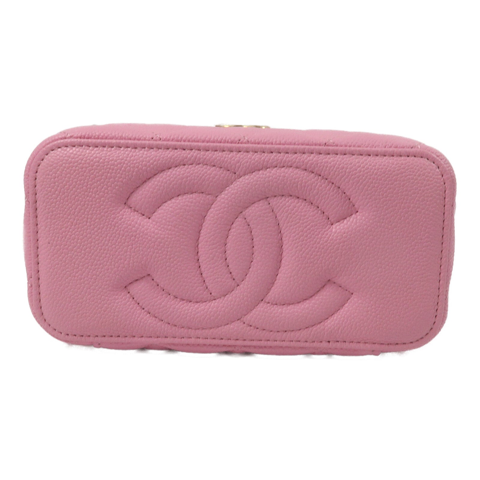 CHANEL 牛皮皮革Vanity Case Sweetheart Crush鏈帶肩背袋