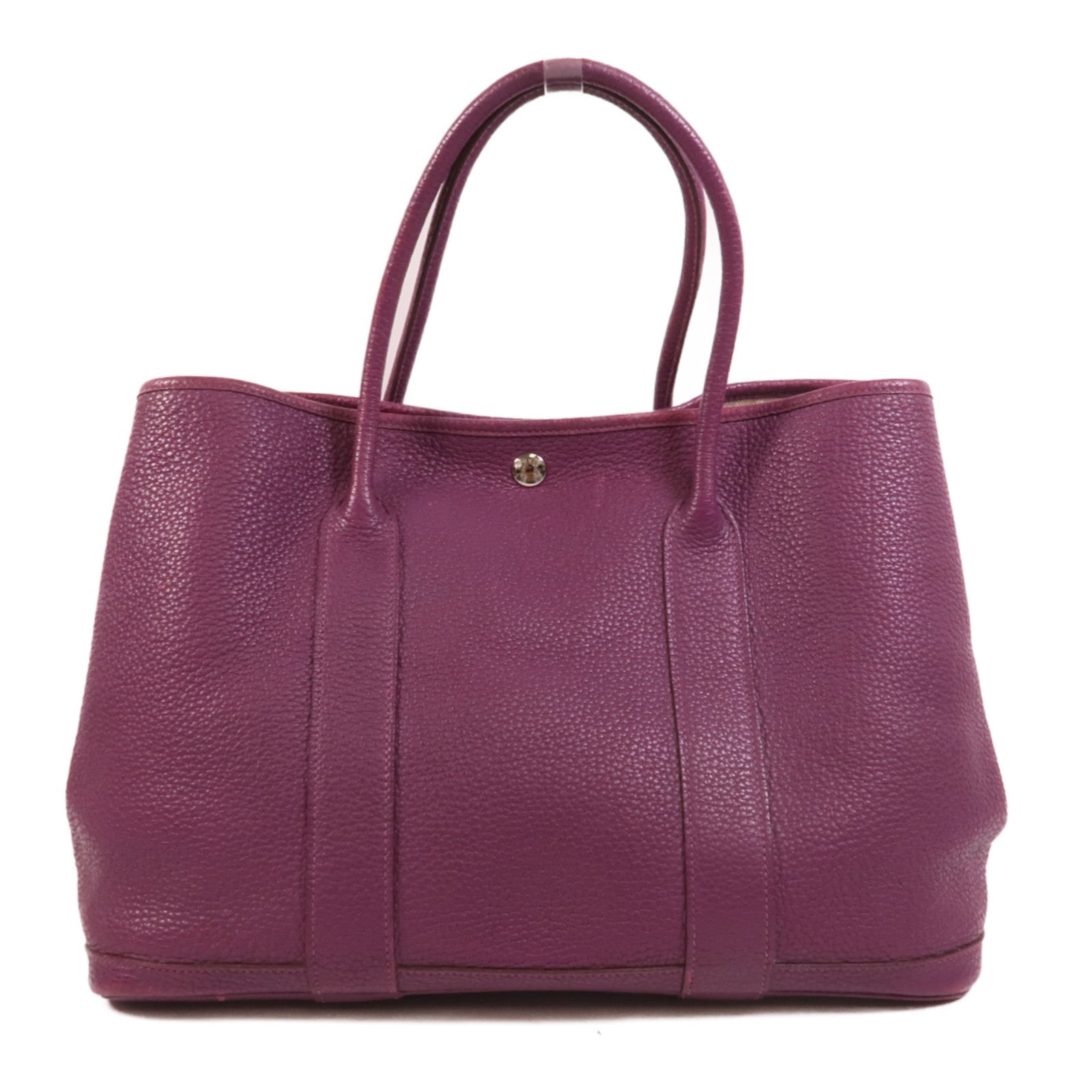 HERMES Clemence皮革 Garden Party PM手挽袋Anemone