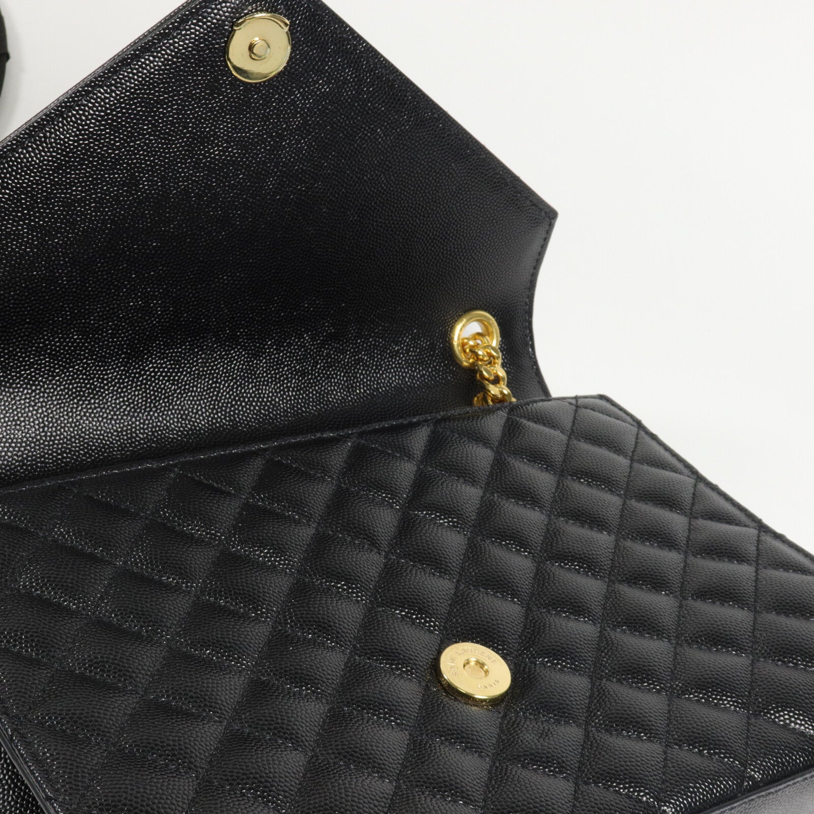 SAINT LAURENT 牛皮皮革Envelope Medium鏈帶肩背袋