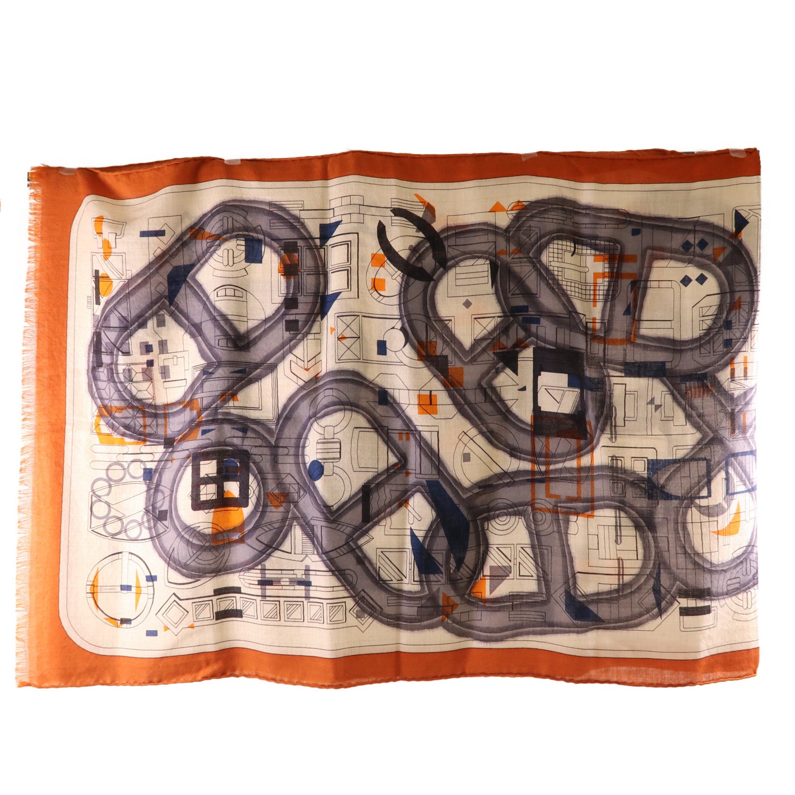HERMES 羊絨/絲綢Scarf圍巾