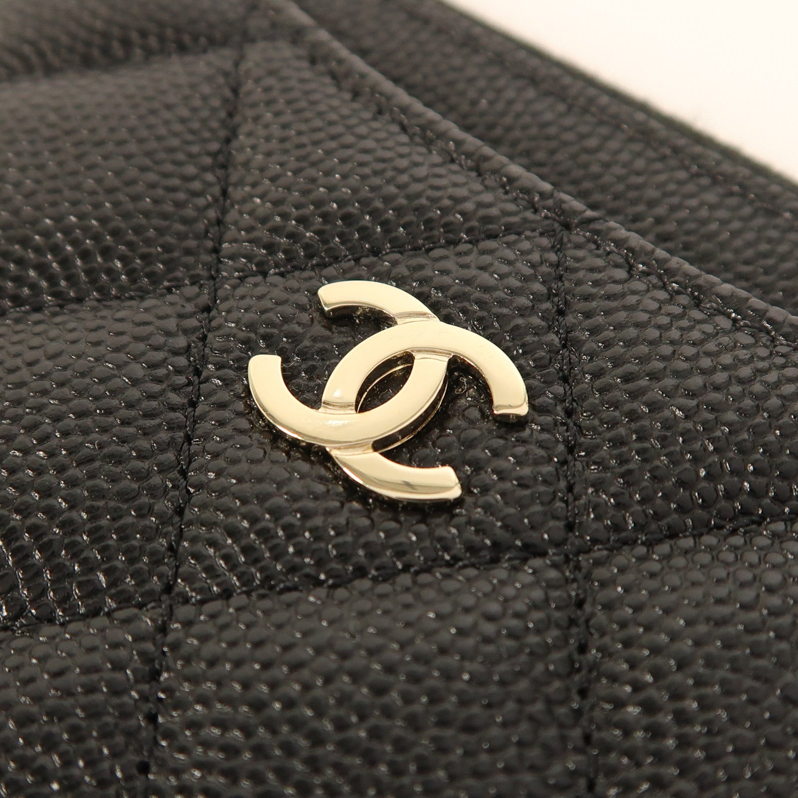 CHANEL 牛皮皮革Card Case金扣卡片套