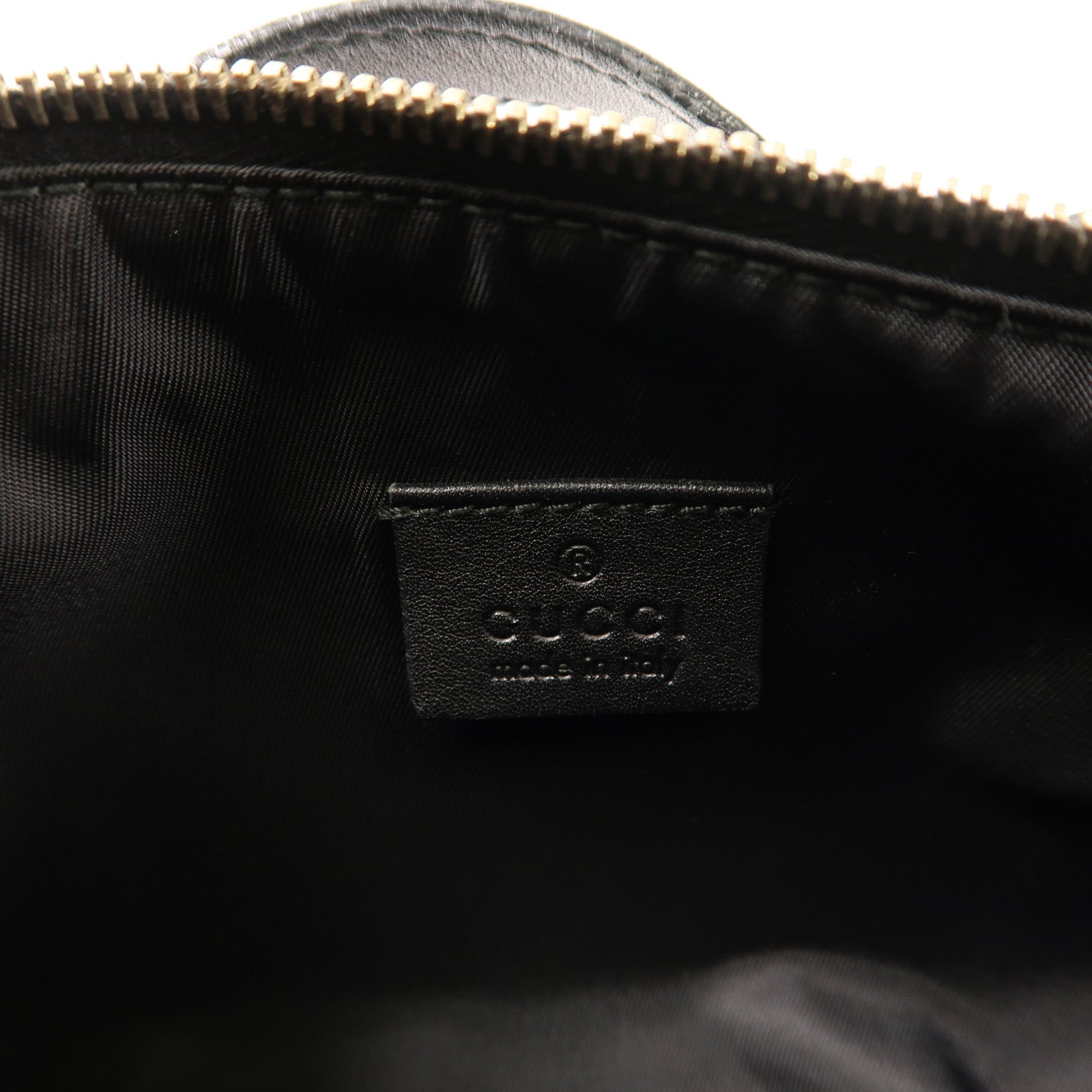 GUCCI 帆布Accessory Pouch金扣手挽袋
