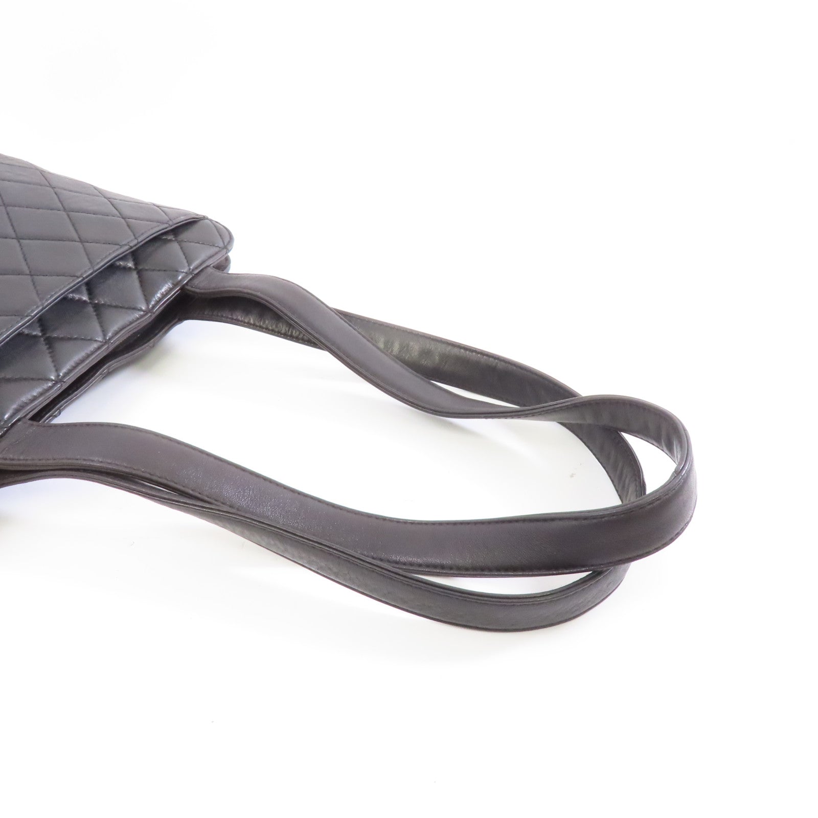 CHANEL 【激減優惠】菱格羊皮皮革Shoulder Bag金扣肩背袋黑色