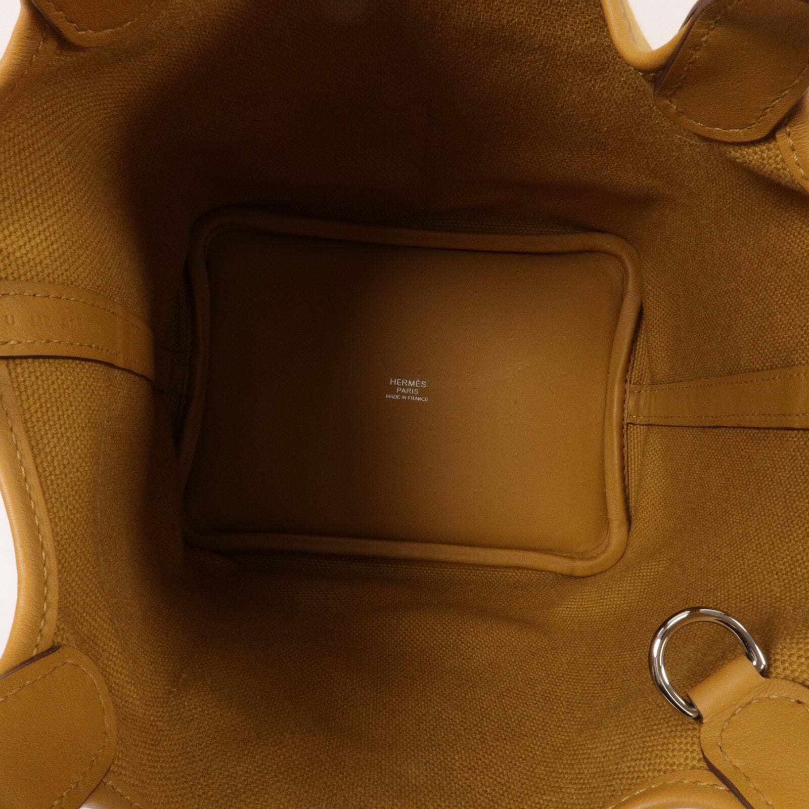 HERMES 帆布Picotin PM手挽袋Seasame