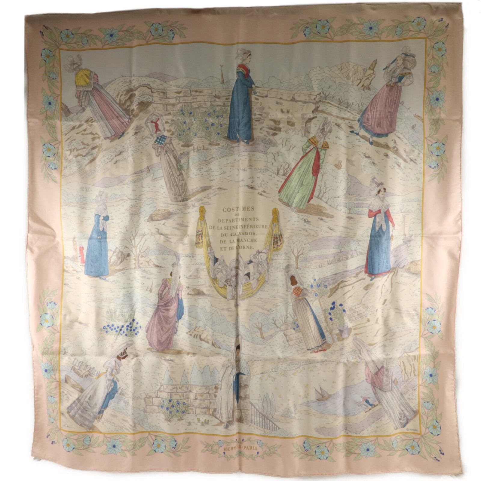 HERMES 絲質Scarf 90X90絲巾