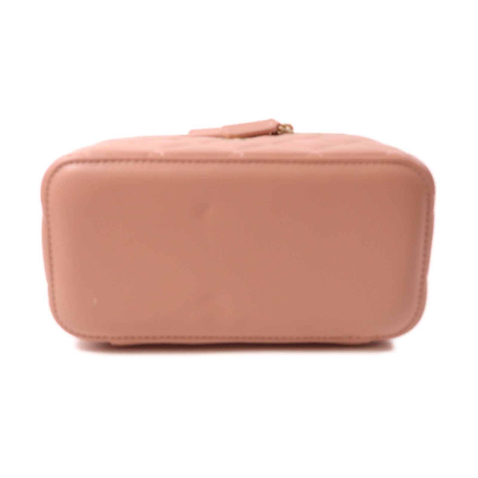 CHANEL 羊皮皮革Vanity Case金扣鏈帶肩背袋粉紅色