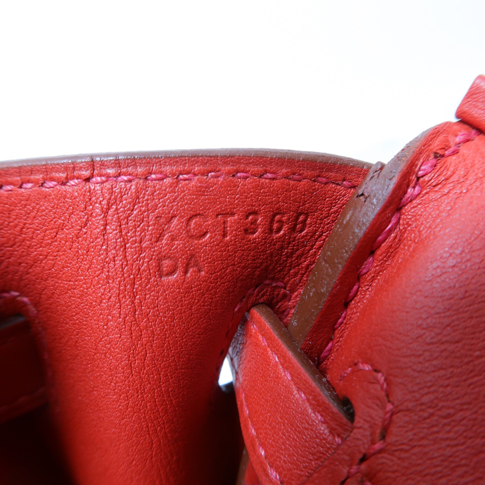 HERMES 【激減優惠】Swift皮革Birkin 25金扣手挽袋朱砂紅色